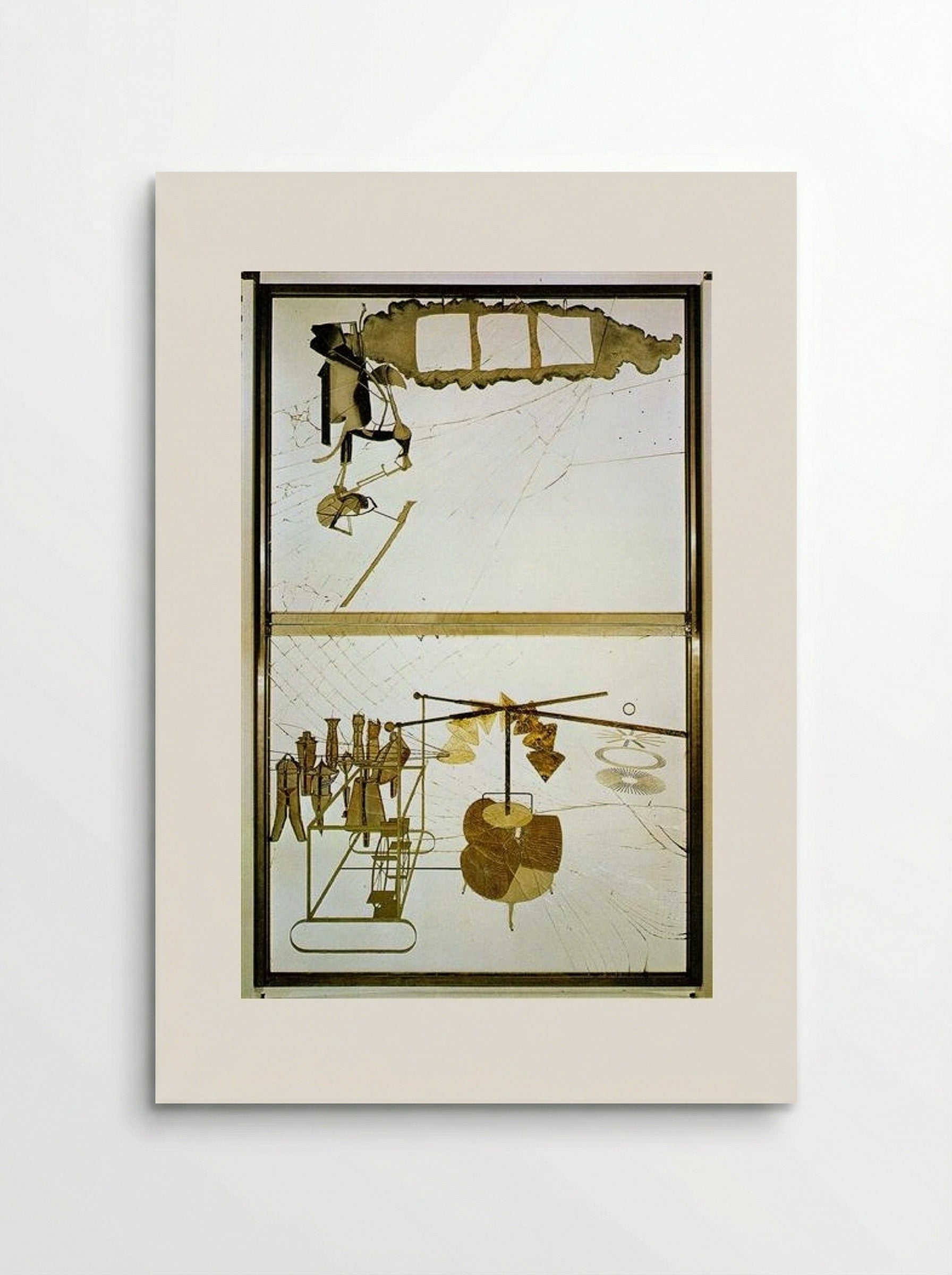 The Bride Stripped Bare by Her Bachelors, Even (The Large Glass) - Marcel Duchamp - Poster