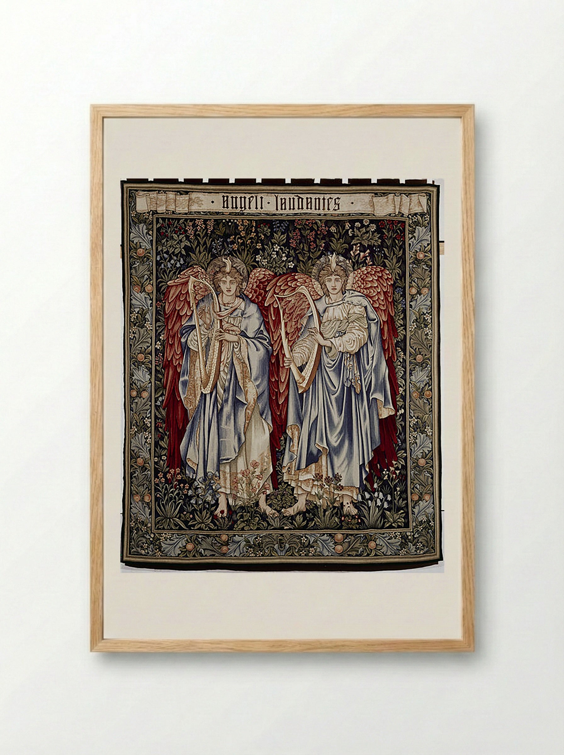 Angeli Laudantes - William Morris - Framed Print Wood