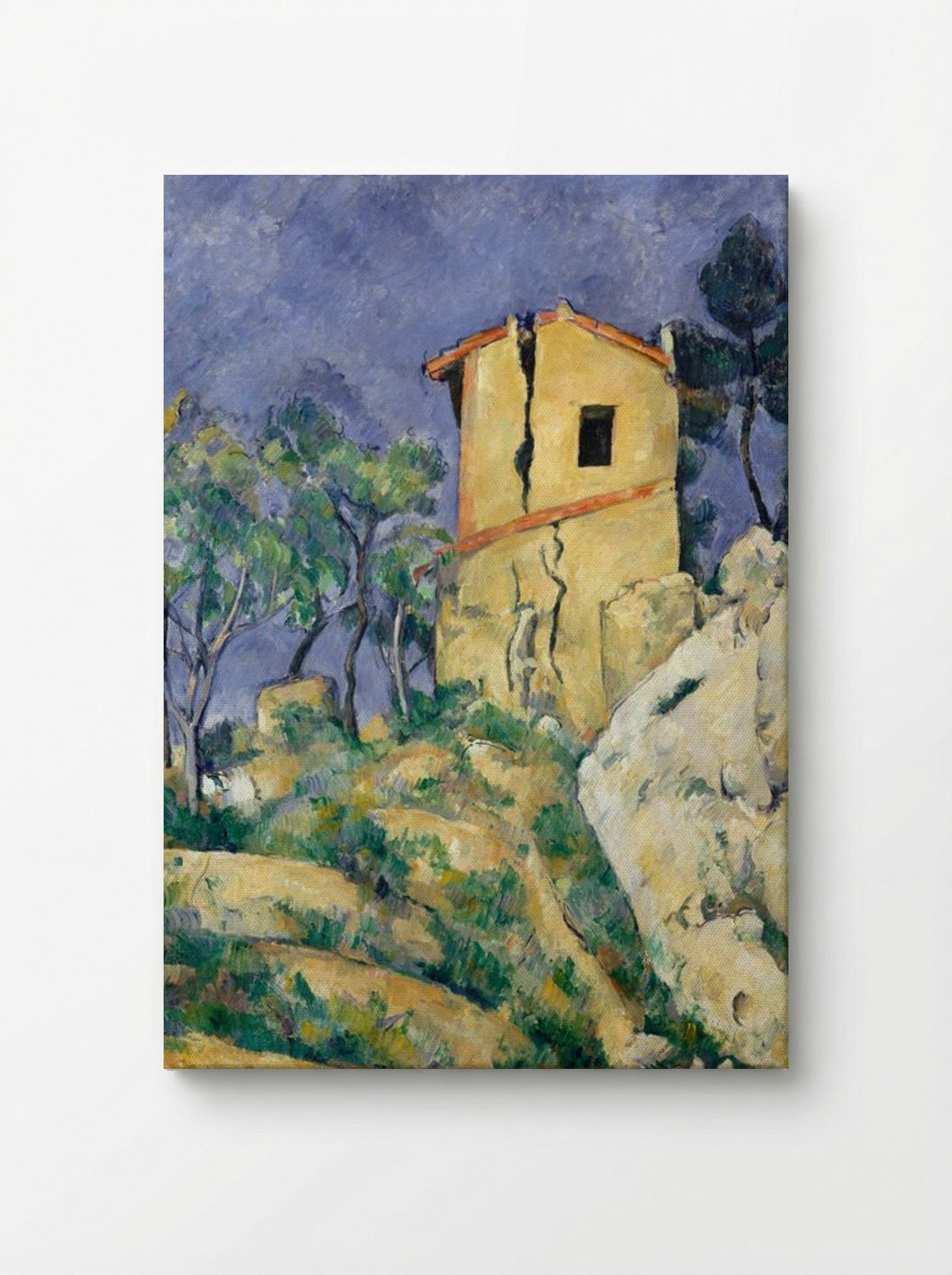 The House with the Cracked Walls - Paul Cézanne - Canvas