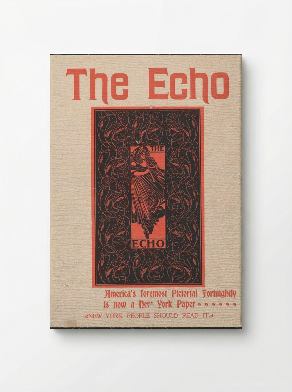 The Echo - America's Foremost Pictorial Fortnightly - Will H. Bradley - Canvas