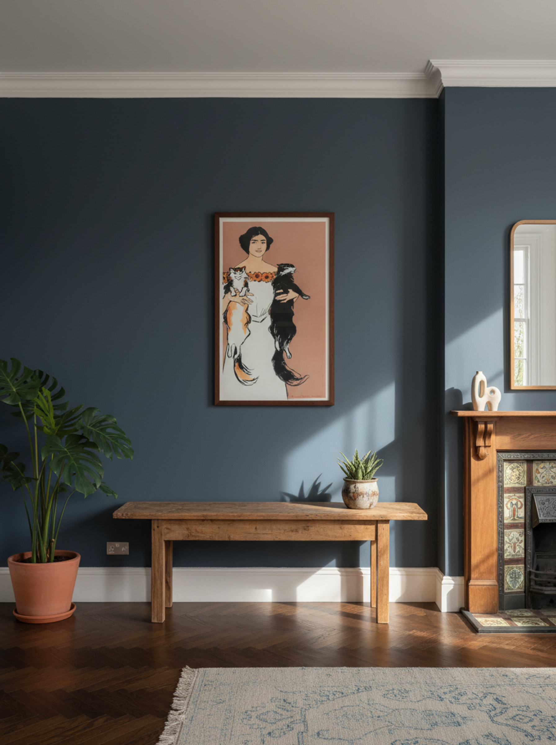 Woman Holding Cats - Edward Penfield - Lifestyle