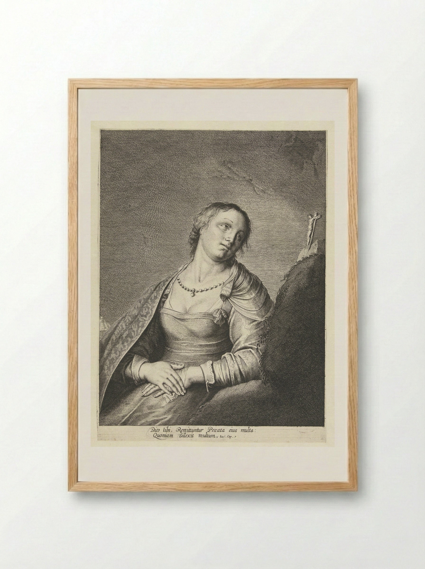 Maria Magdalena - Pieter de Grebber - Framed Print Wood