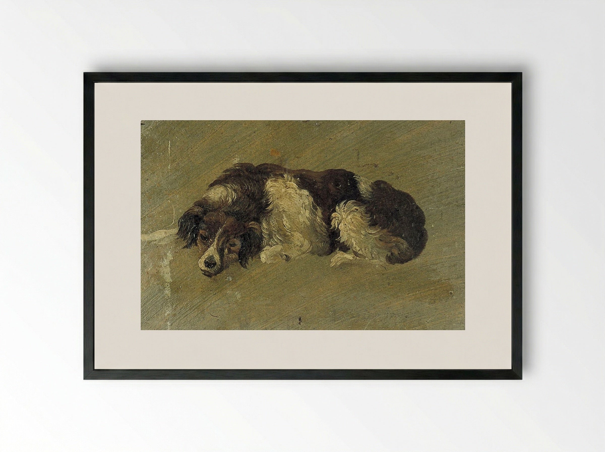 A Dog - Theo van Doesburg - Framed Print Black