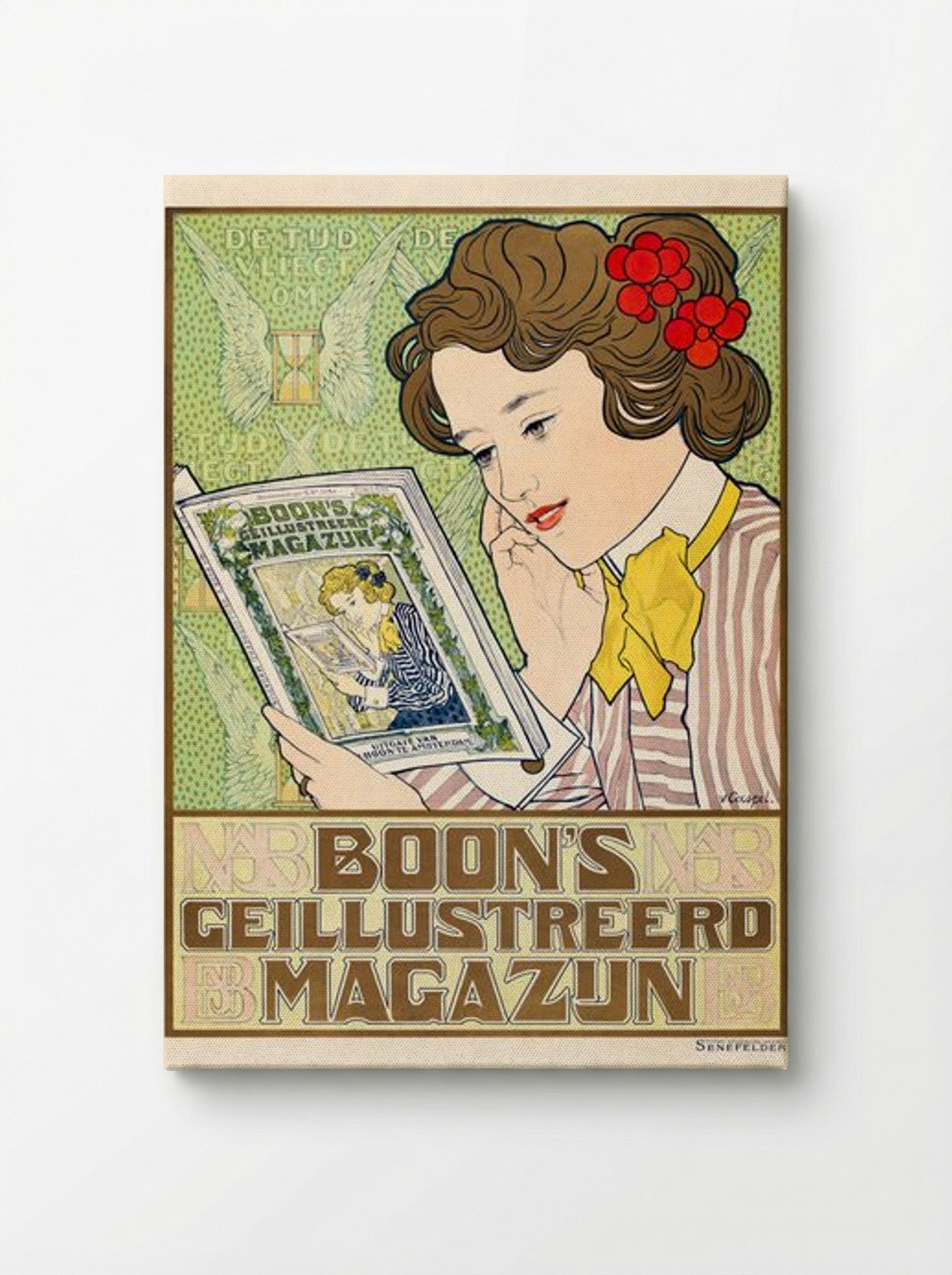 Affiche voor Boon's Geïllustreerd Magazijn - Johann Georg van Caspel - Canvas