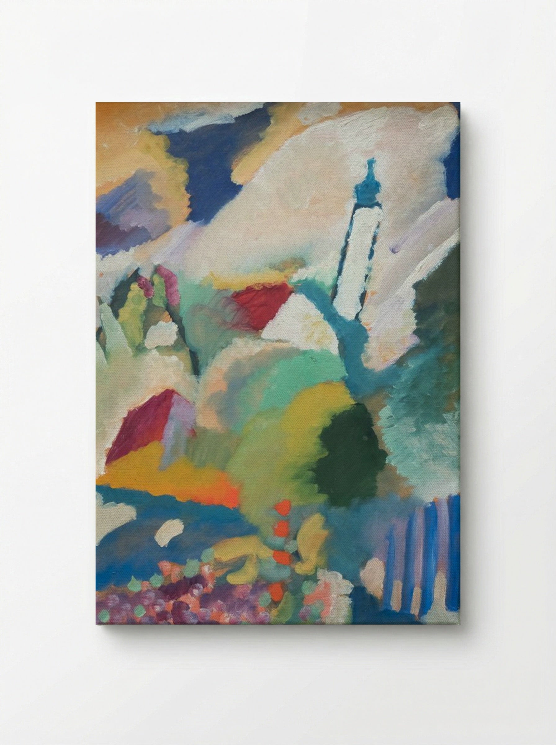 Murnau with Church - Wassily Kandinsky - Canvas