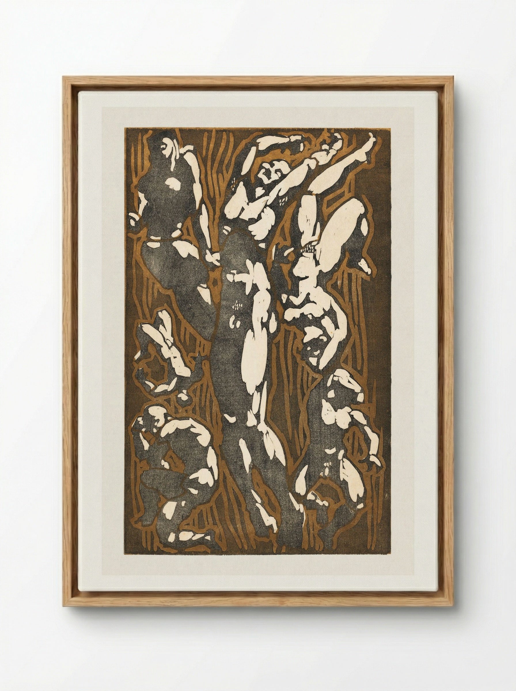 Nude Figures in Various Poses - Reijer Stolk - Framed Canvas Wood
