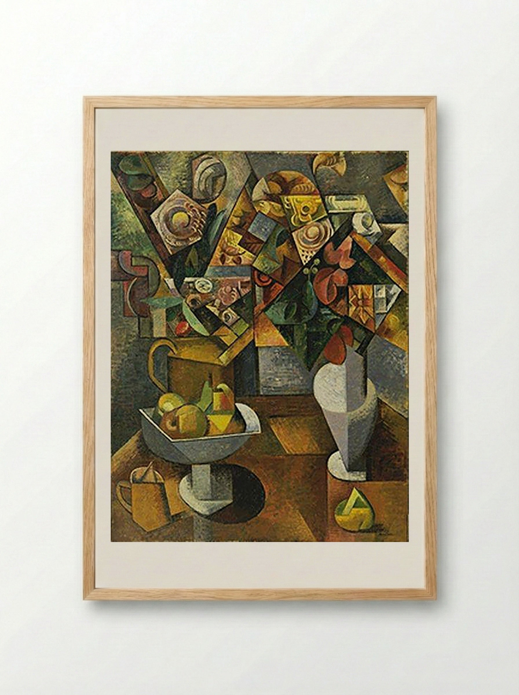 Still Life with Dessert - Fine Art Print - Framed Print Wood