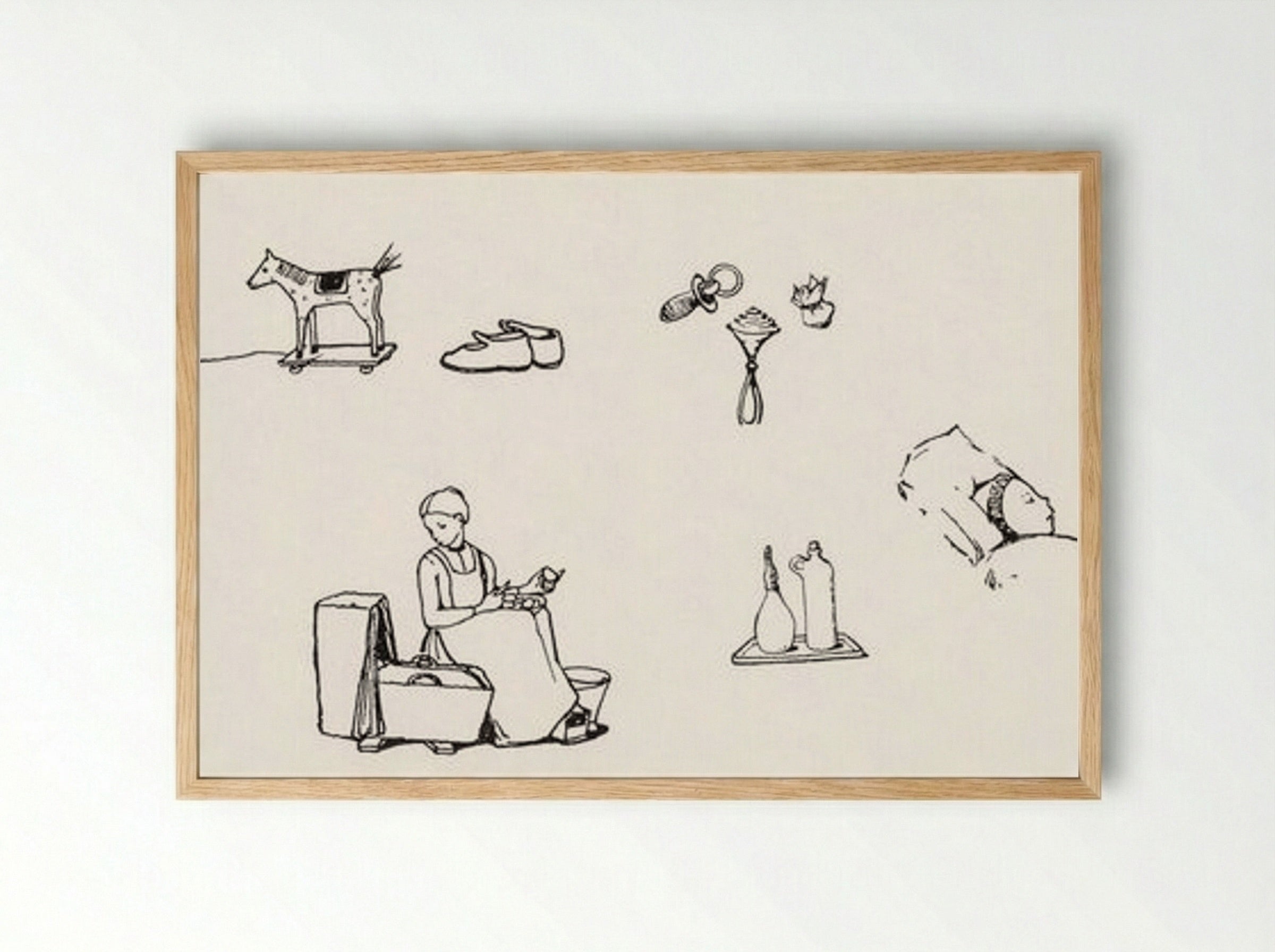 Icons of Childhood - Julie de Graag - Framed Print Wood