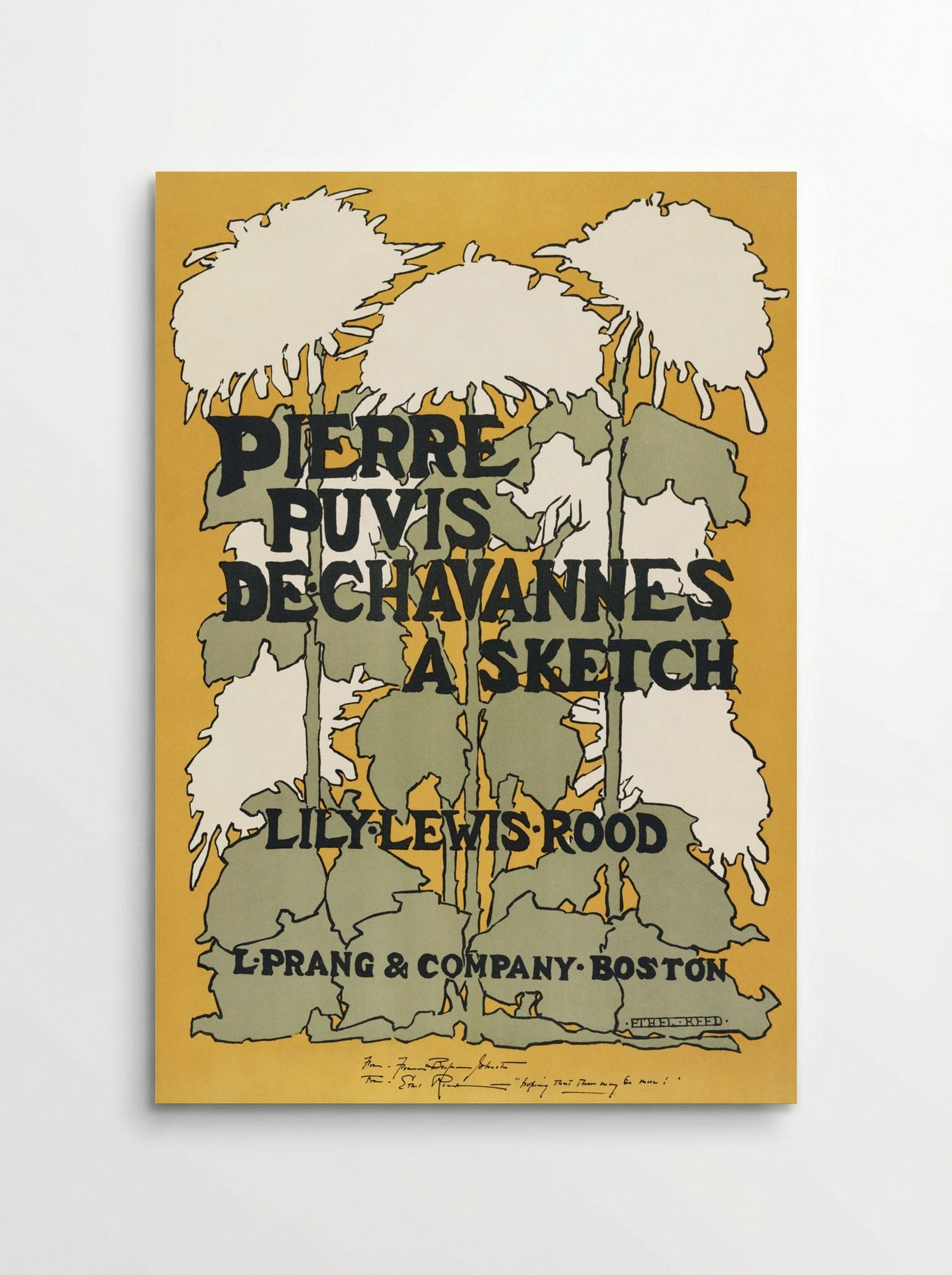 Pierre Puvis de Chavannes: A Sketch of Lily Lewis Rood - Ethel Reed - Poster