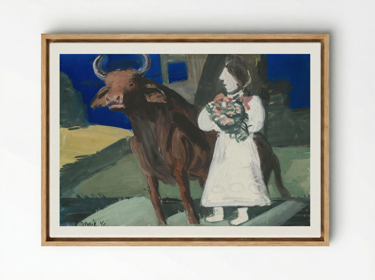 The Bride - Cyprián Majerník - Framed Canvas Wood