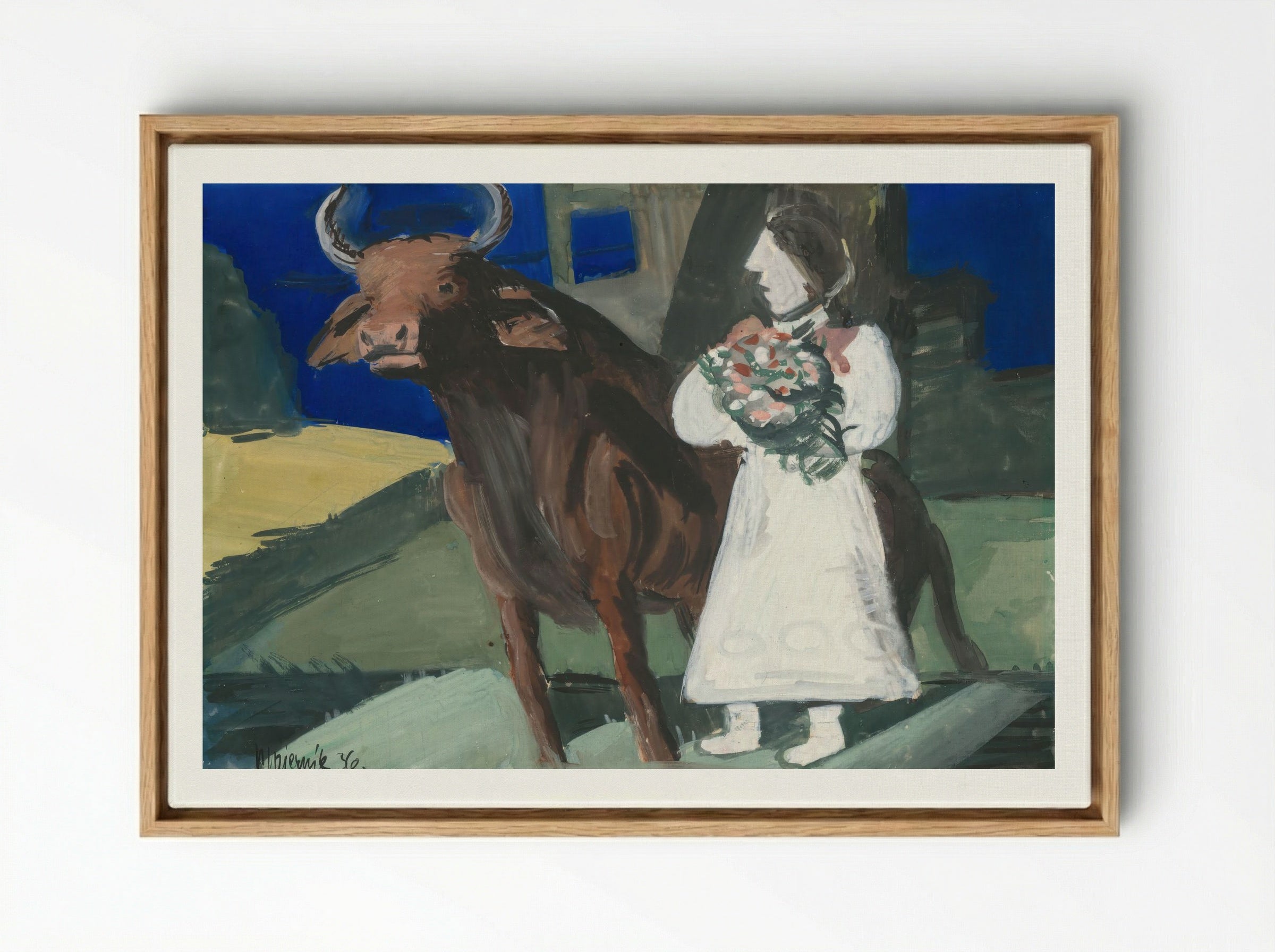 The Bride - Cyprián Majerník - Framed Canvas Wood