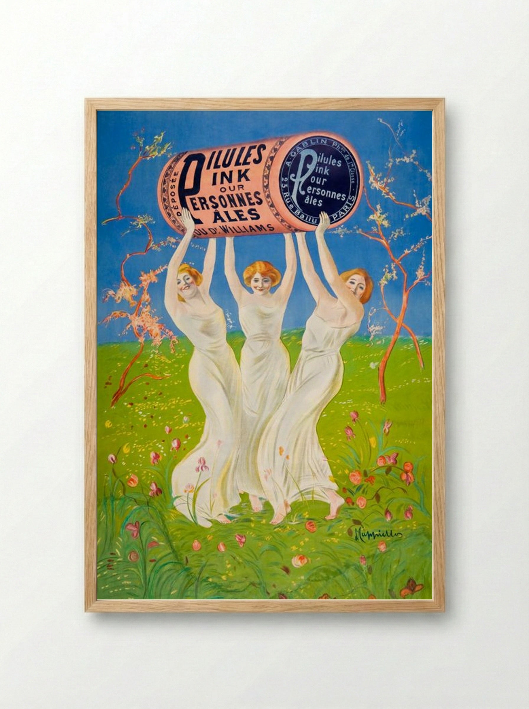 Pillules Ink Our Personnes Ales - Henri Thiriet - Framed Print Wood