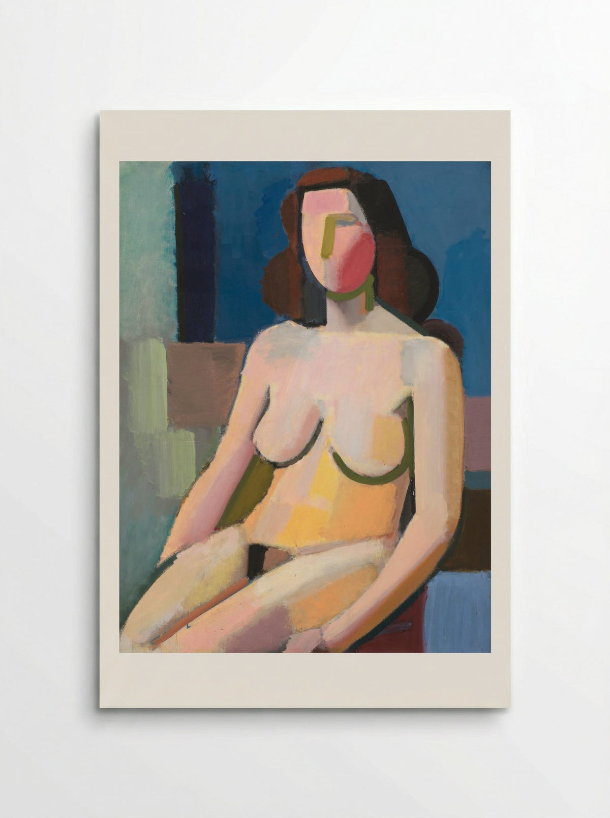 Seated Female Model - Vilhelm Lundstrøm - Poster
