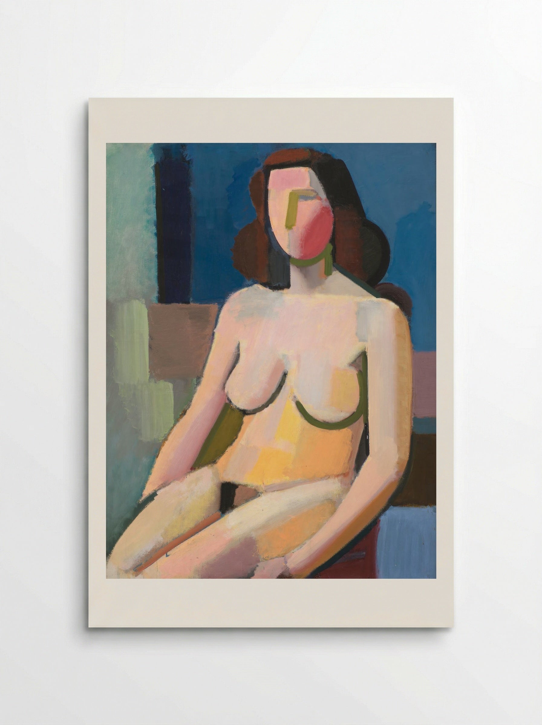 Seated Female Model - Vilhelm Lundstrøm - Poster