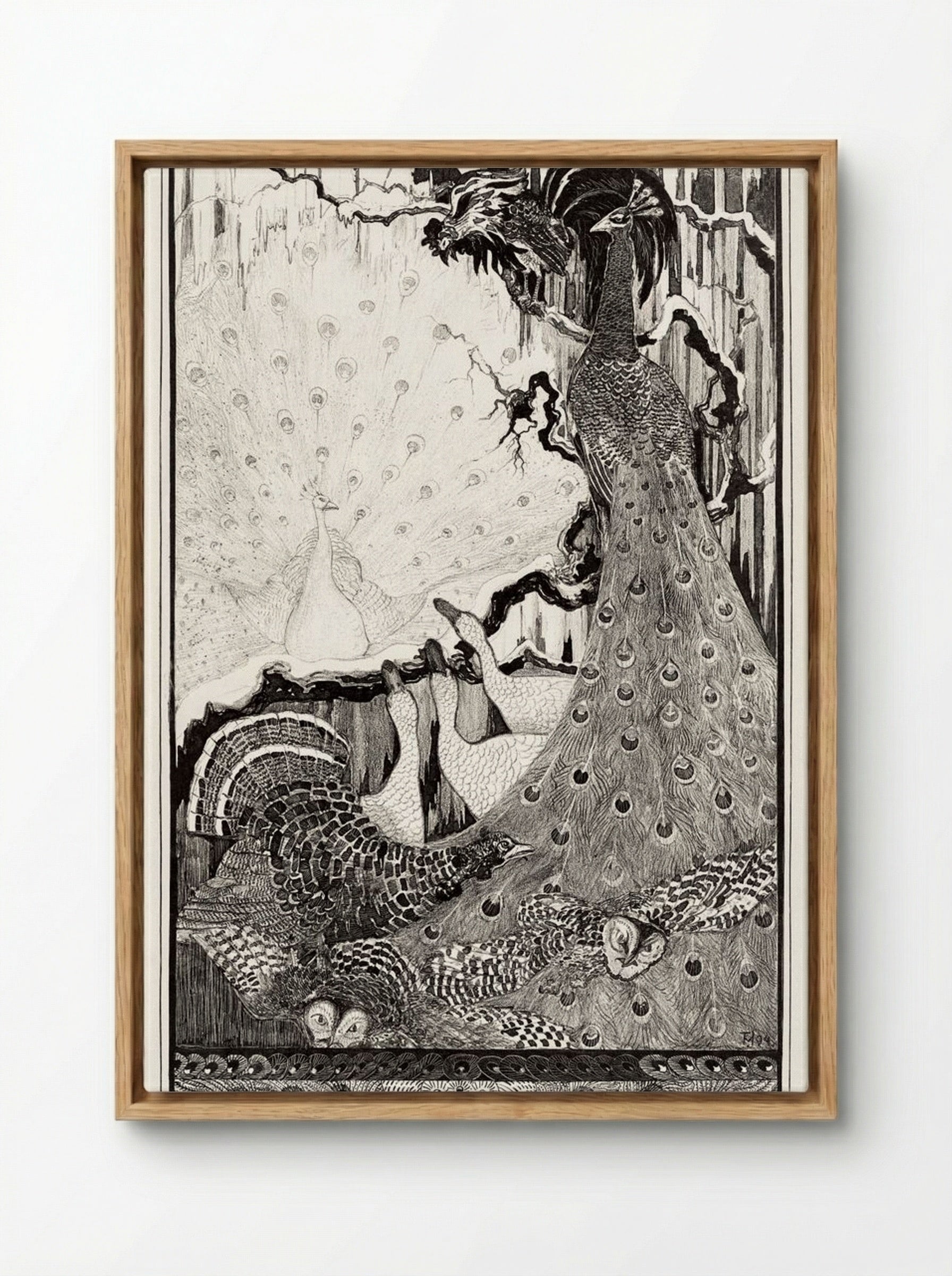 Nieuwjaar (New Year) - Theo van Hoytema - Framed Canvas Wood