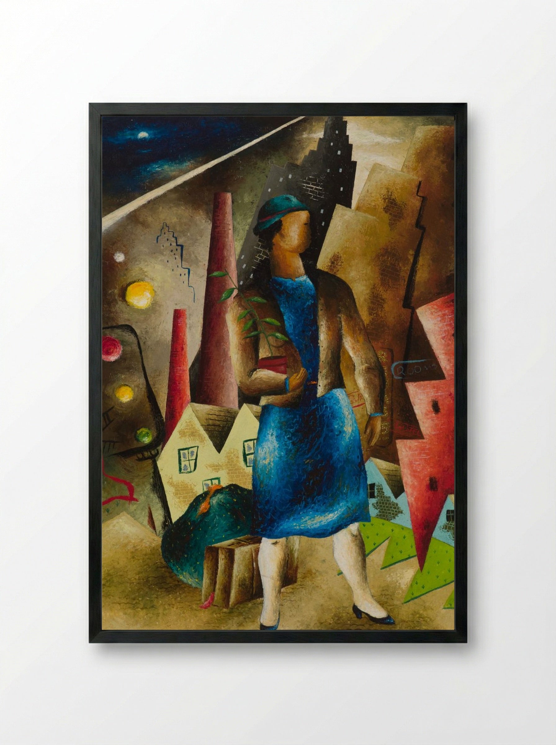 The Eviction - Eugeniusz Eibisch - Framed Print Black