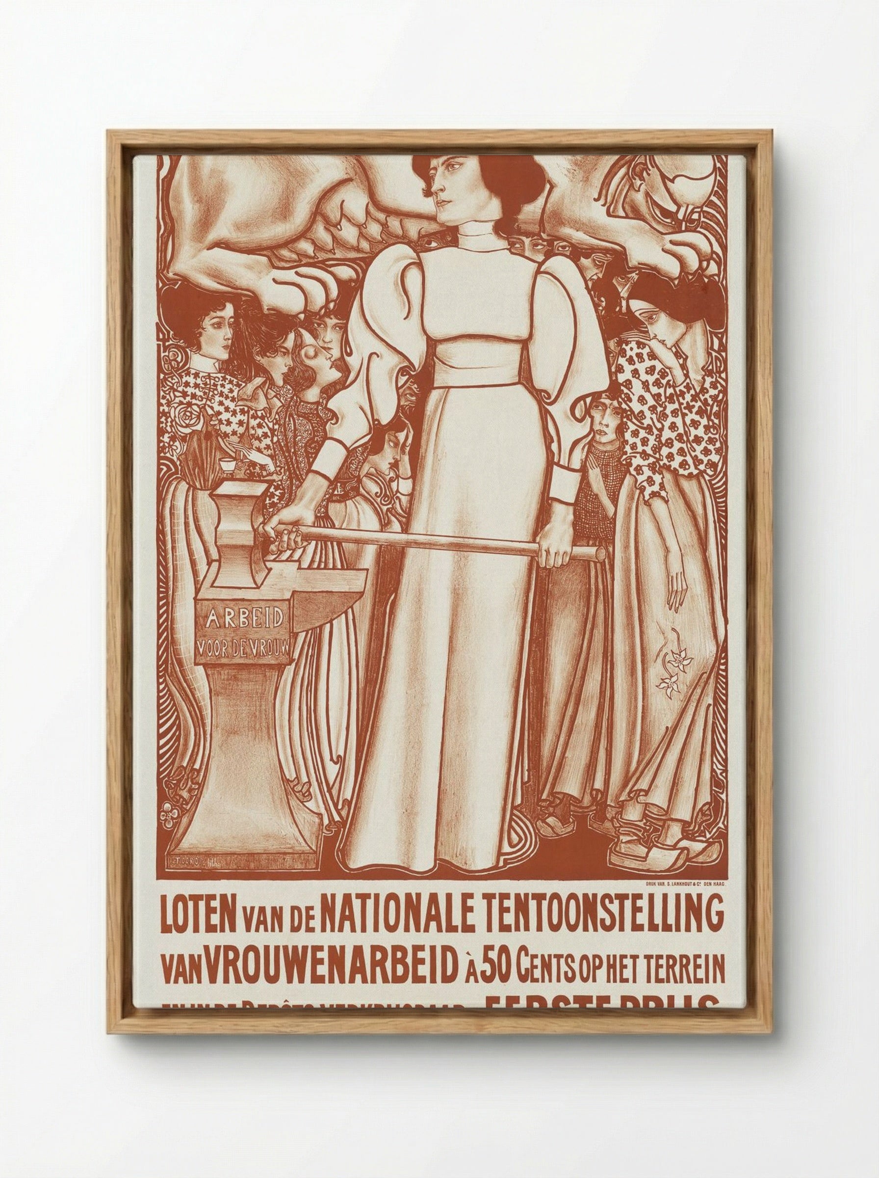 Labor for the Woman - Jan Toorop - Framed Canvas Wood