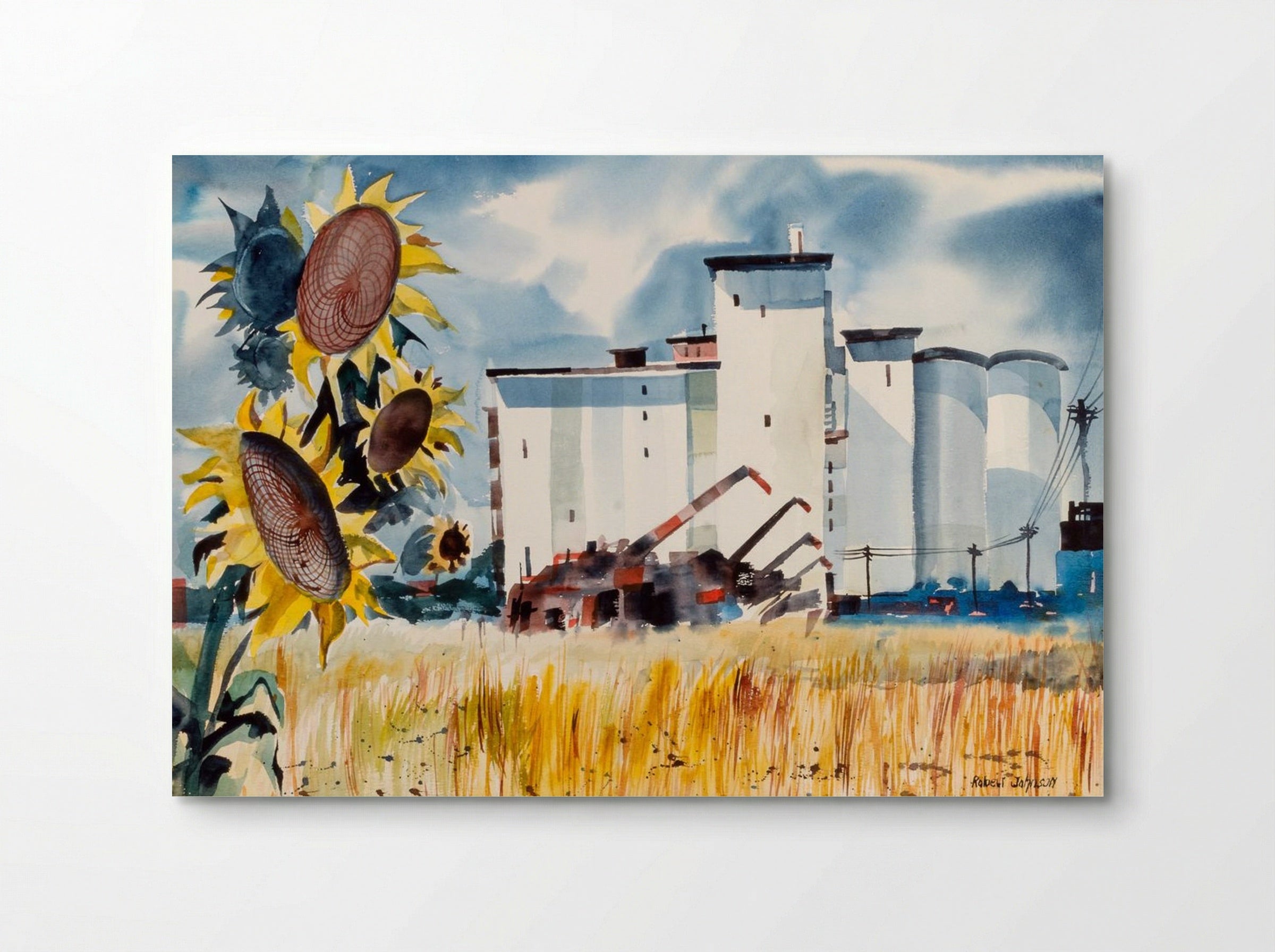 Grain Elevator, Kansas - Robert Johnson - Poster