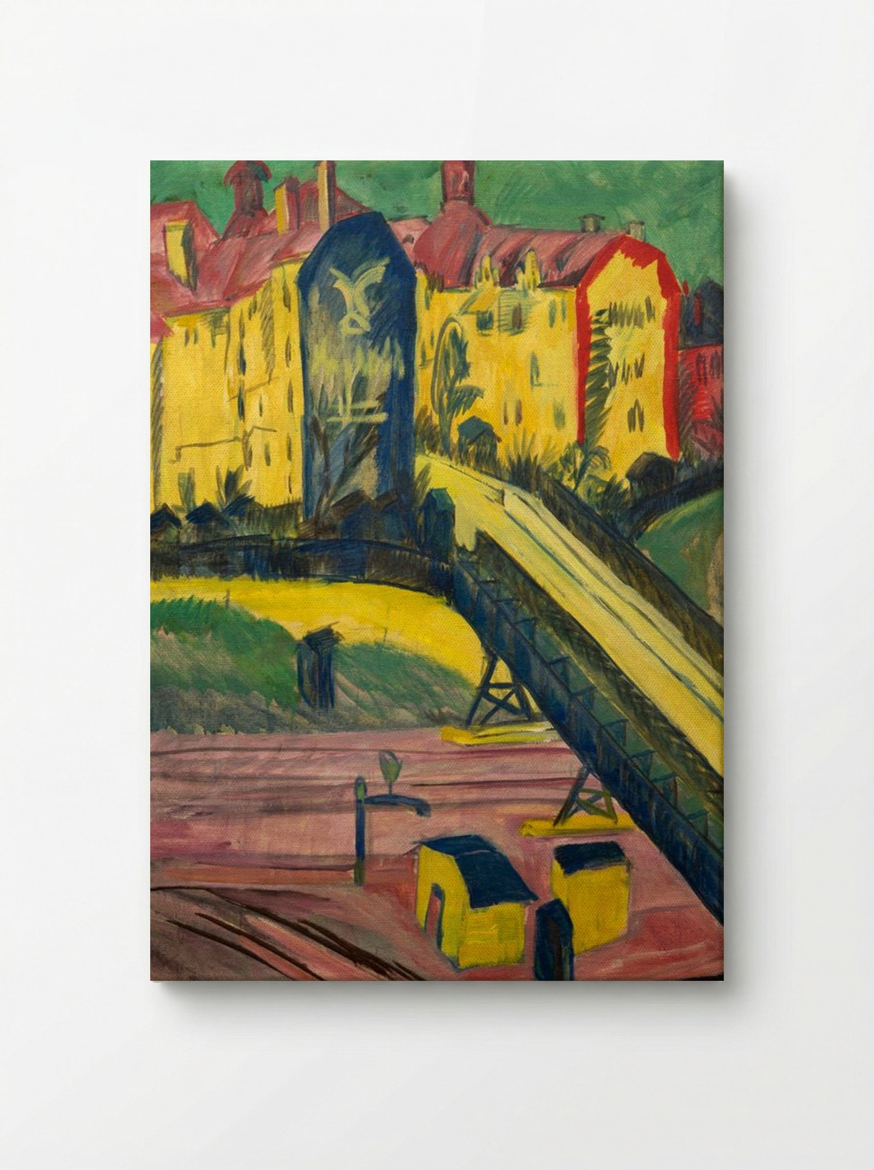 View from the Window - Ernst Ludwig Kirchner - Canvas