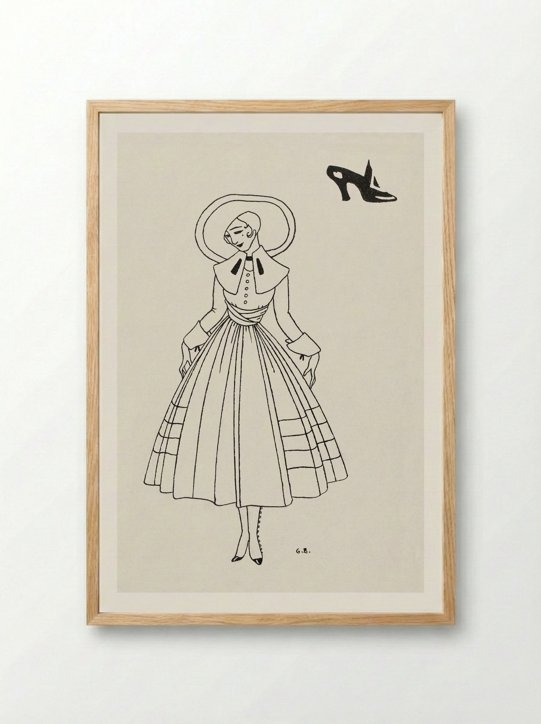 No. 8, 9, p. 26 from Gazette du Bon Ton - George Barbier - Framed Print Wood