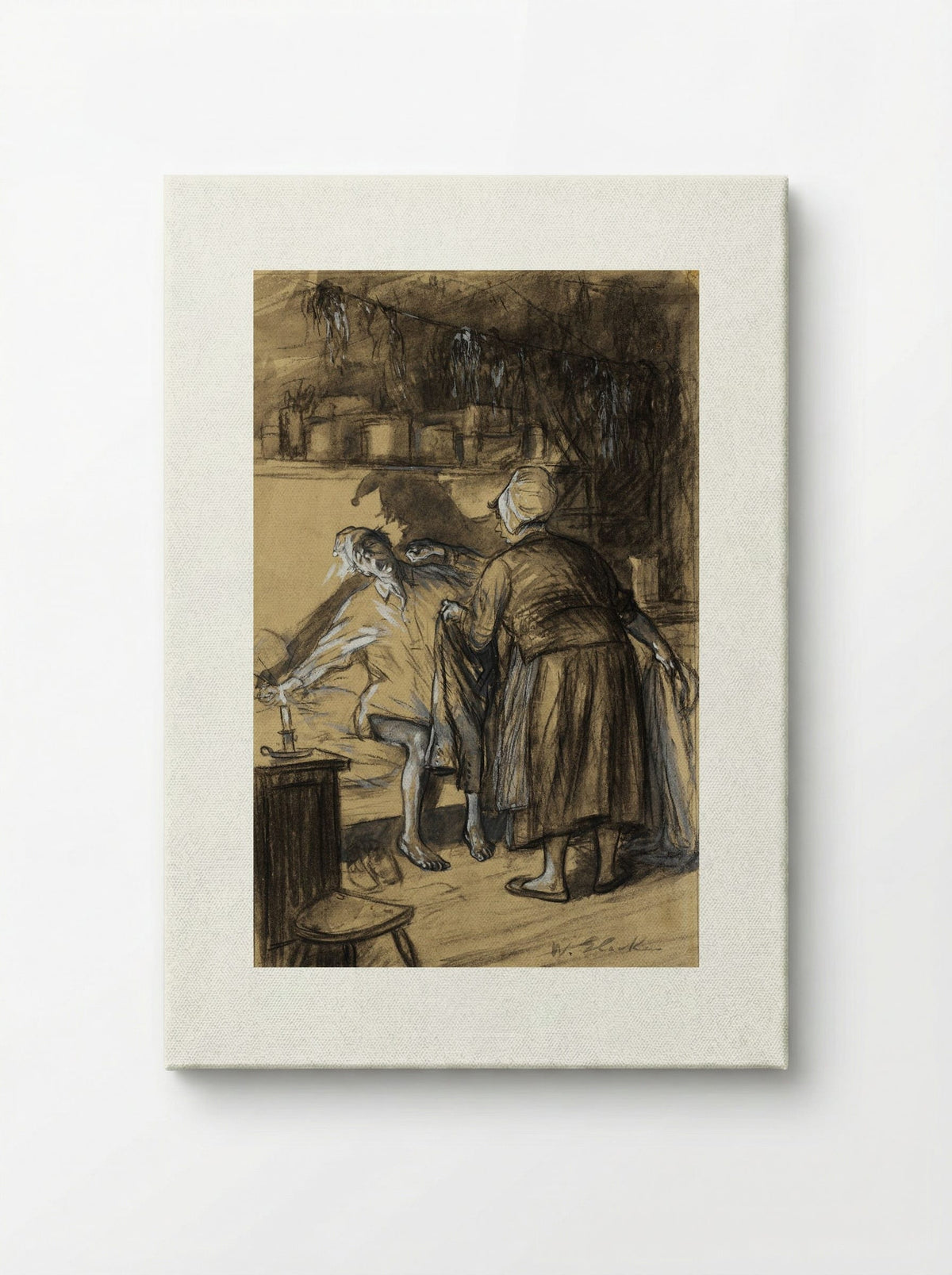 Here Are Your Trousers - William James Glackens - Canvas