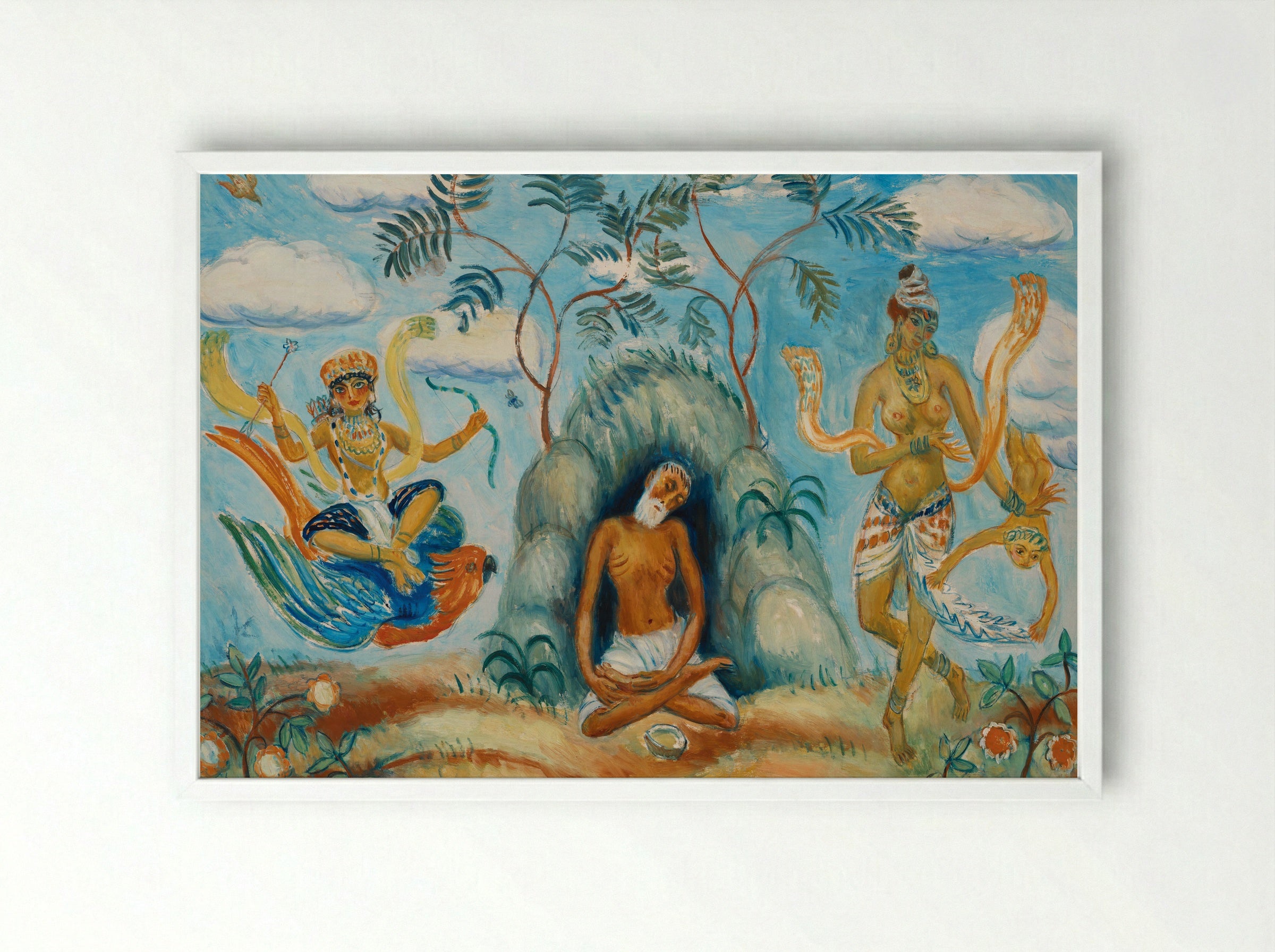 Decoration - William James Glackens - Framed Print White