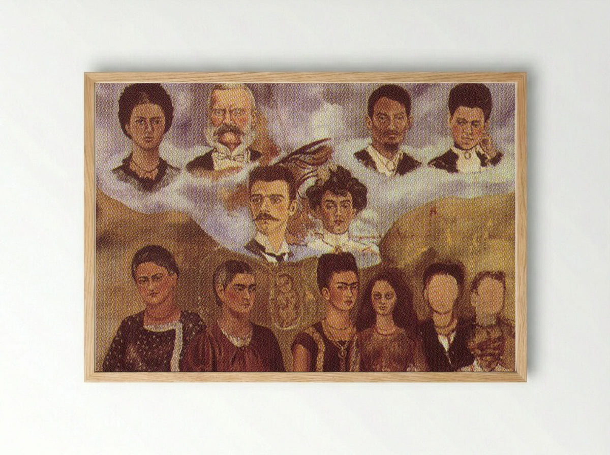 My Family - Frida Kahlo - Framed Print Wood
