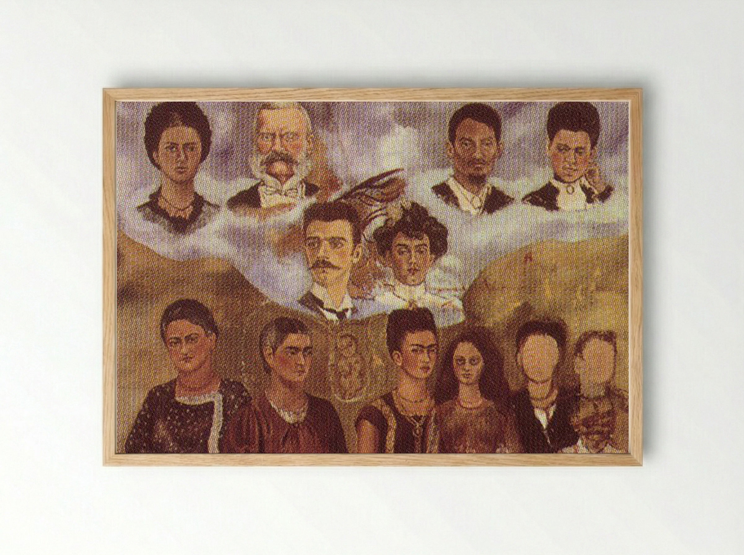 My Family - Frida Kahlo - Framed Print Wood