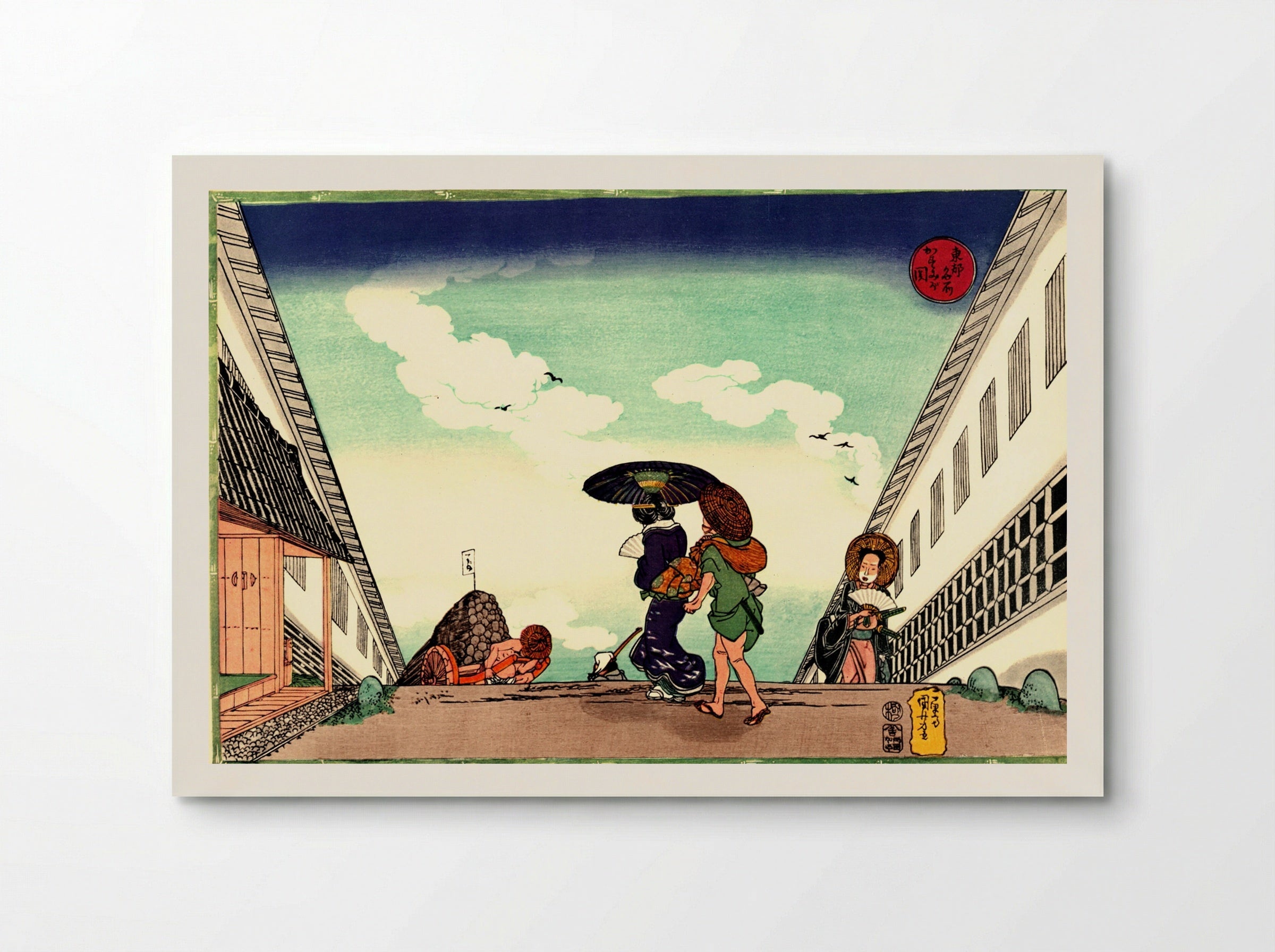 High Noon at Kasumigaseki - Utagawa Kuniyoshi - Poster