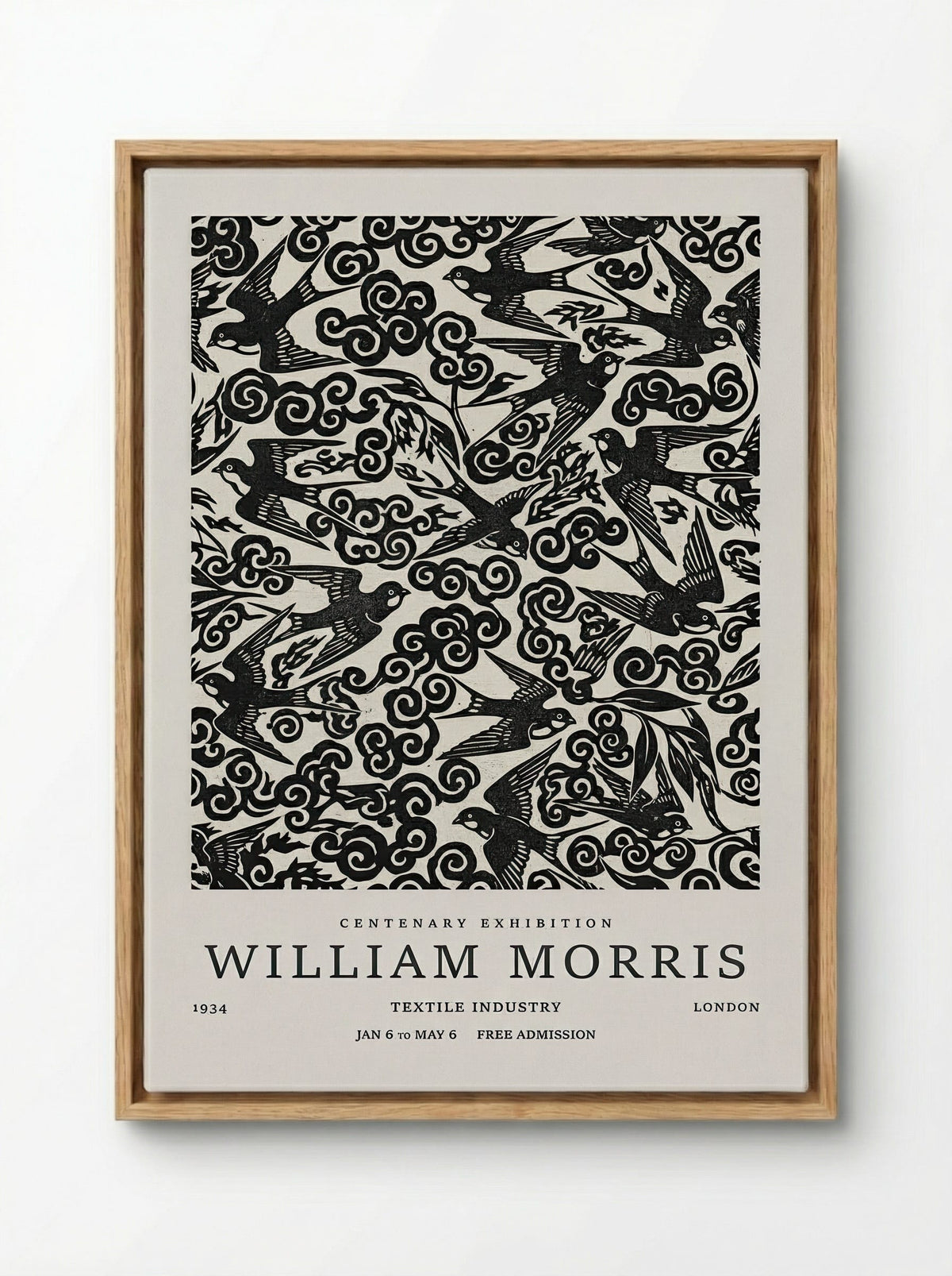 Swallow Flight Tapestry - William Morris - Fine Art Print