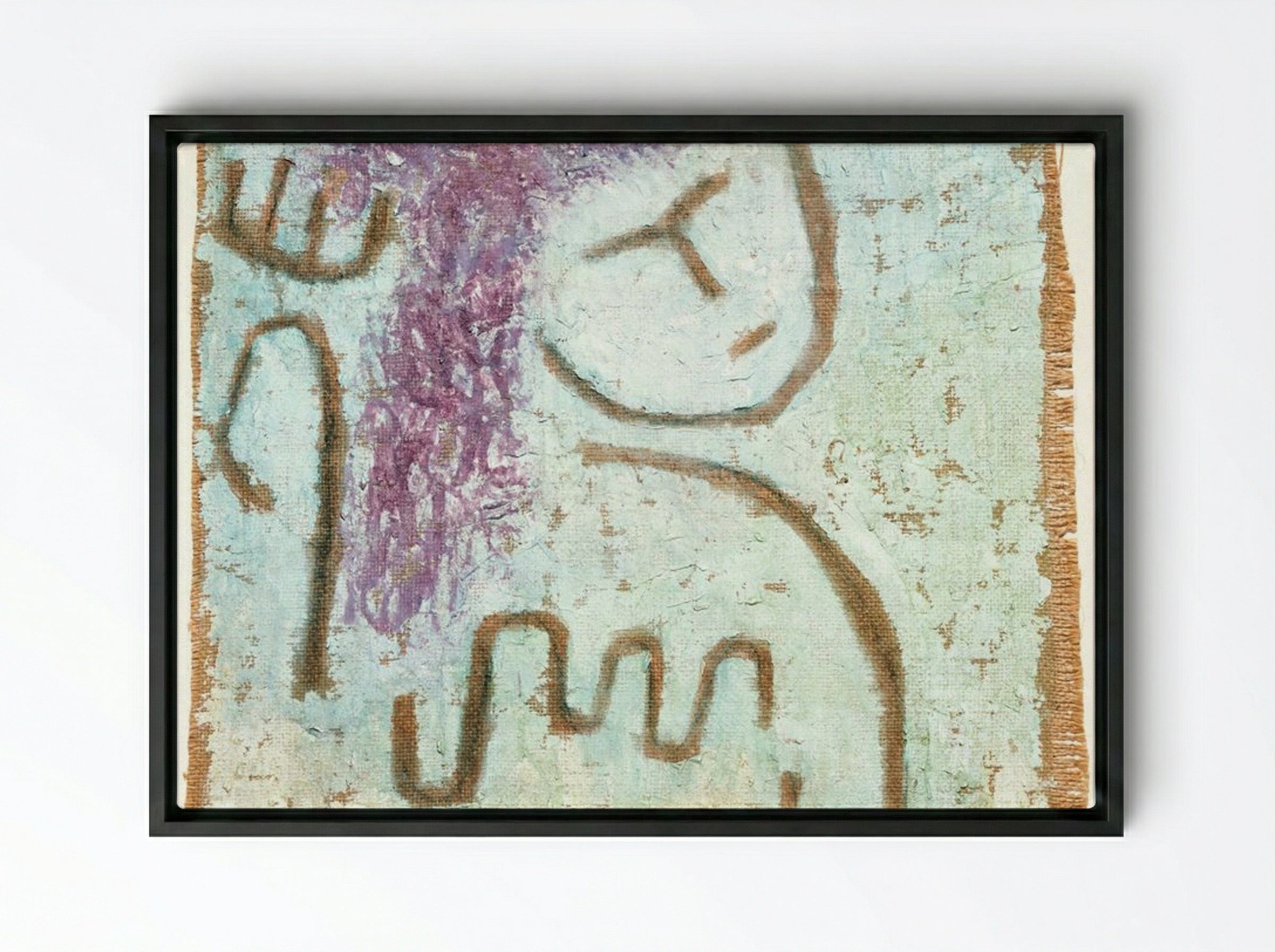 Little Hope - Paul Klee - Framed Canvas Black