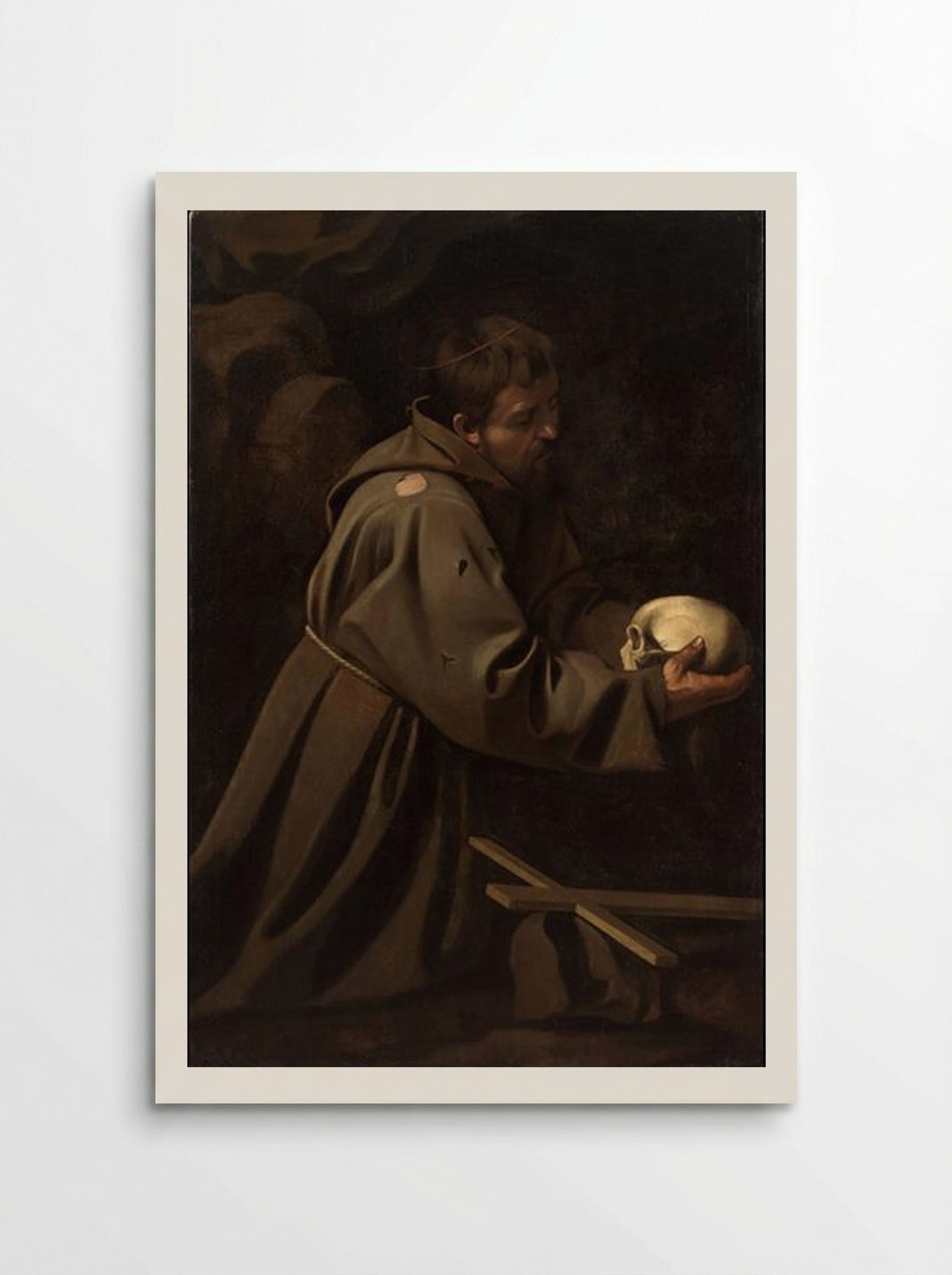 Saint Francis in Prayer - Caravaggio - Poster
