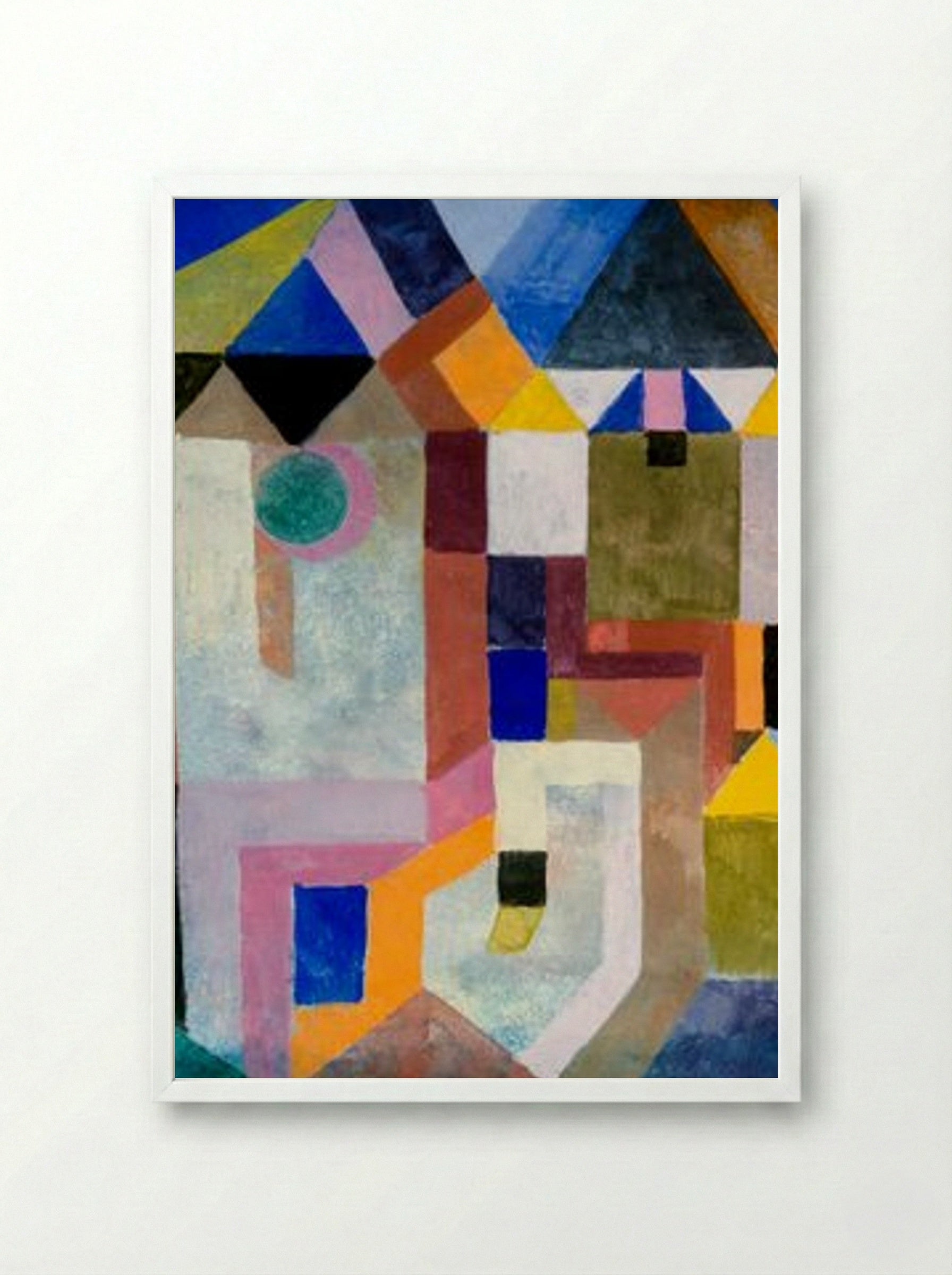 Colorful Architecture - Paul Klee - Framed Print White