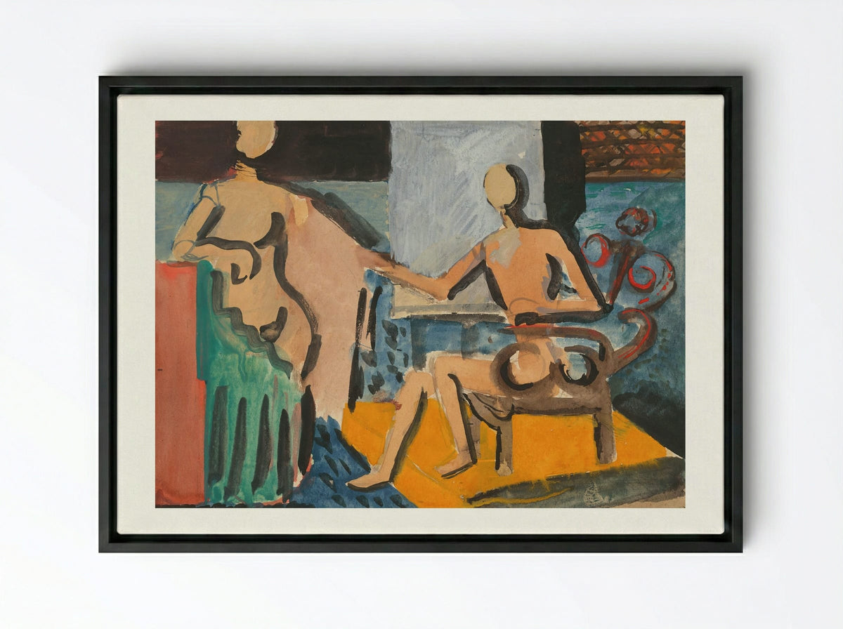 Atelier - Cyprián Majerník - Framed Canvas Black