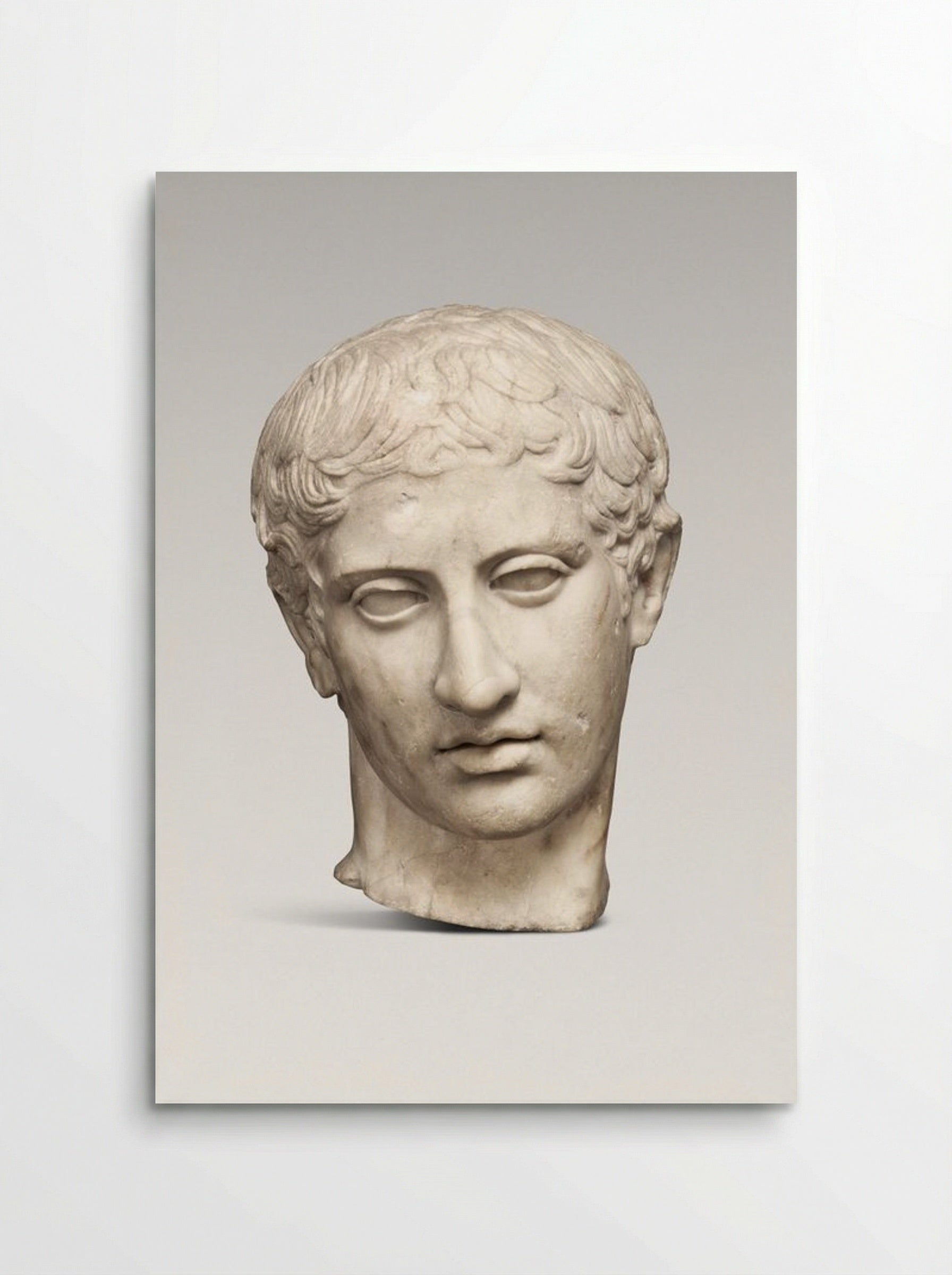 Marble Head of a Youth - Fine Art Print - Poster