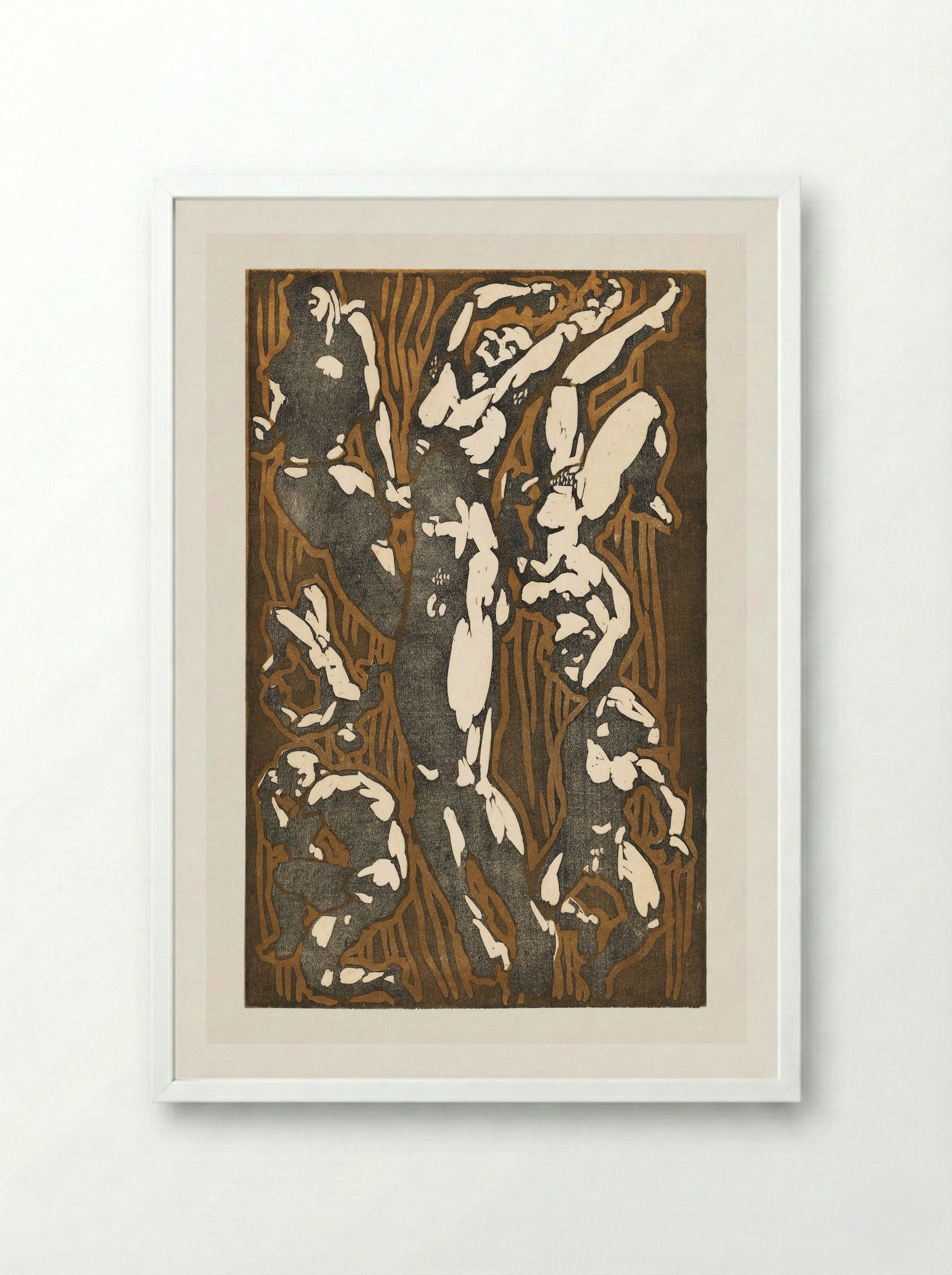 Nude Figures in Various Poses - Reijer Stolk - Framed Print White
