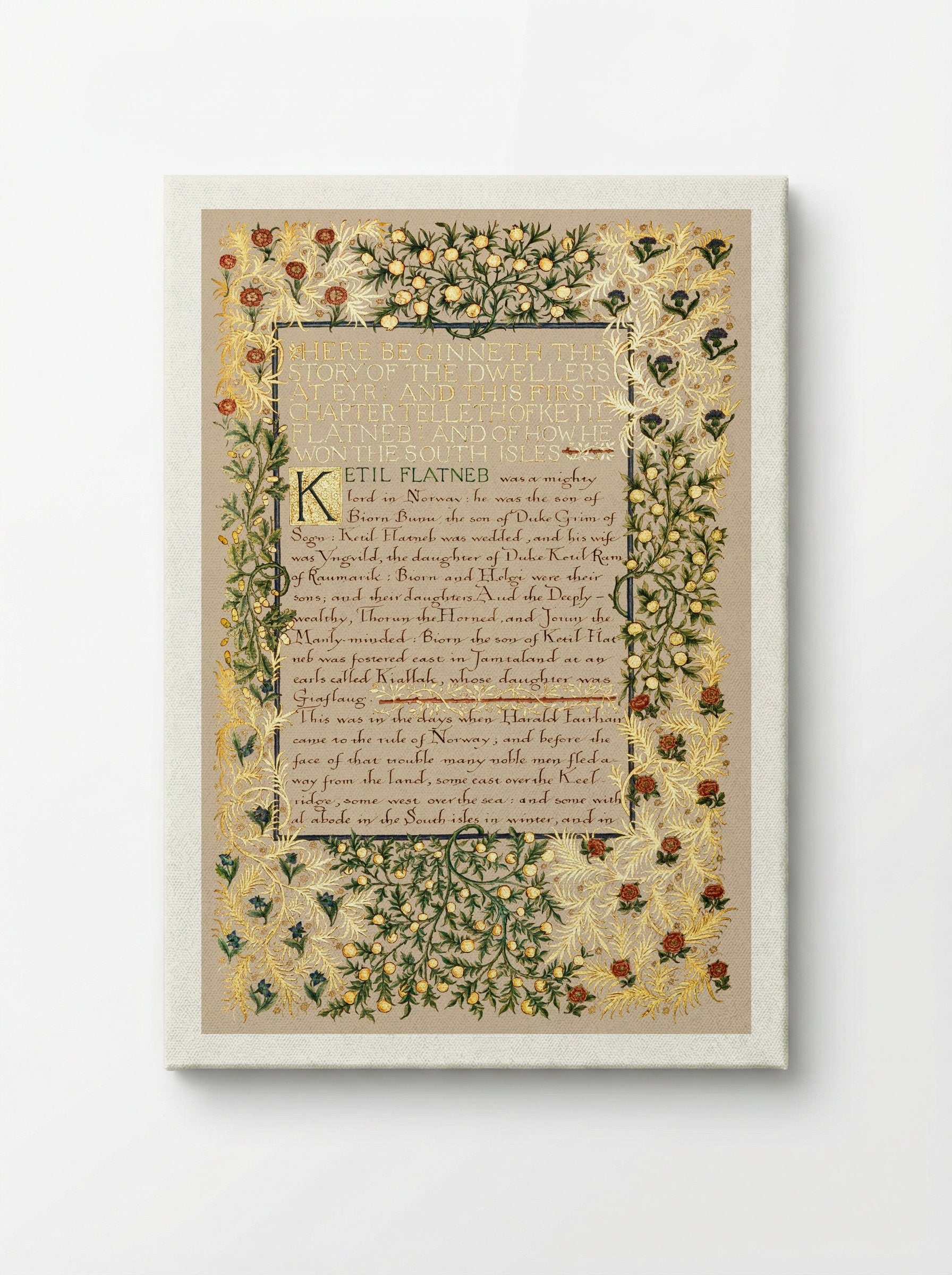 The Story of the Dwellers at Eyr - William Morris - Canvas