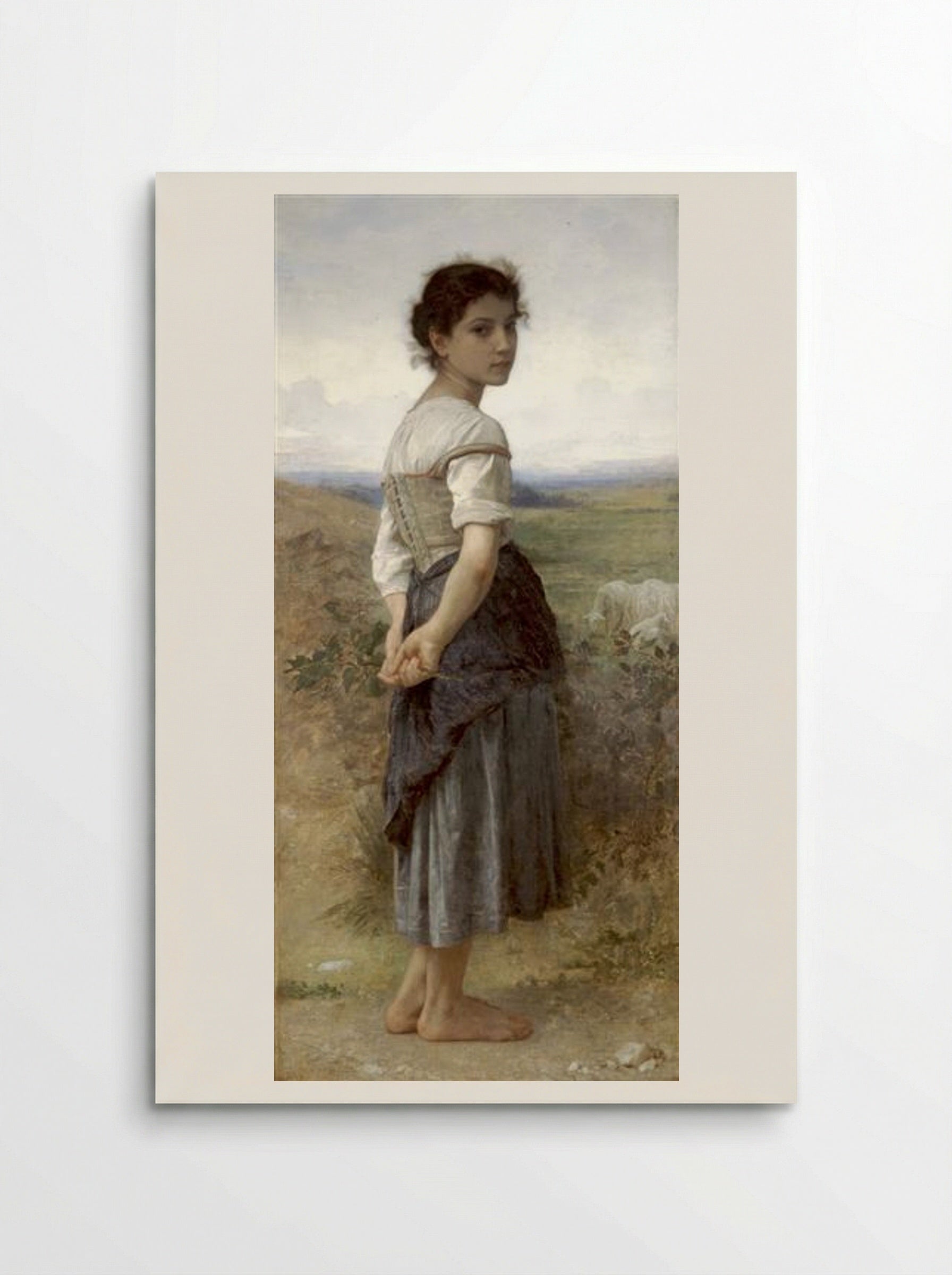 The Young Shepherdess - William-Adolphe Bouguereau - Poster