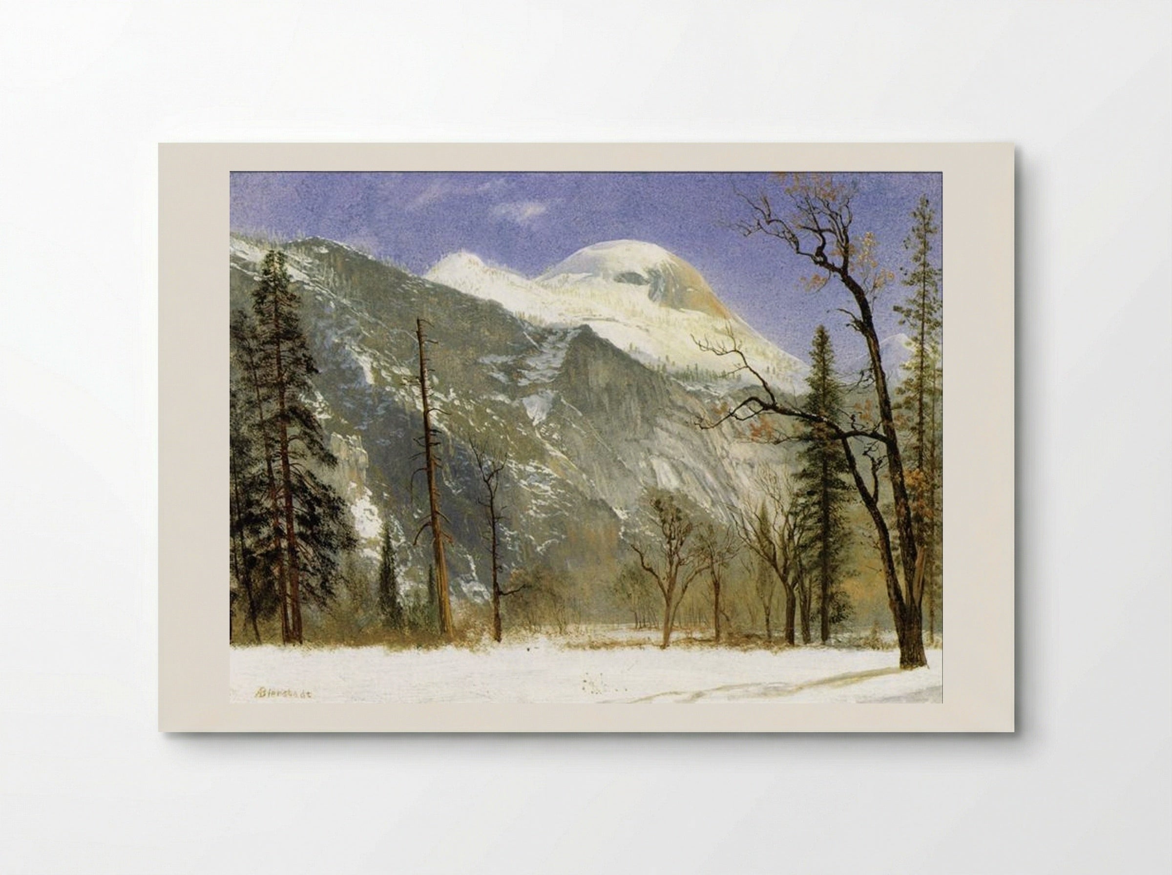 Winter in Yosemite Valley - Albert Bierstadt - Poster