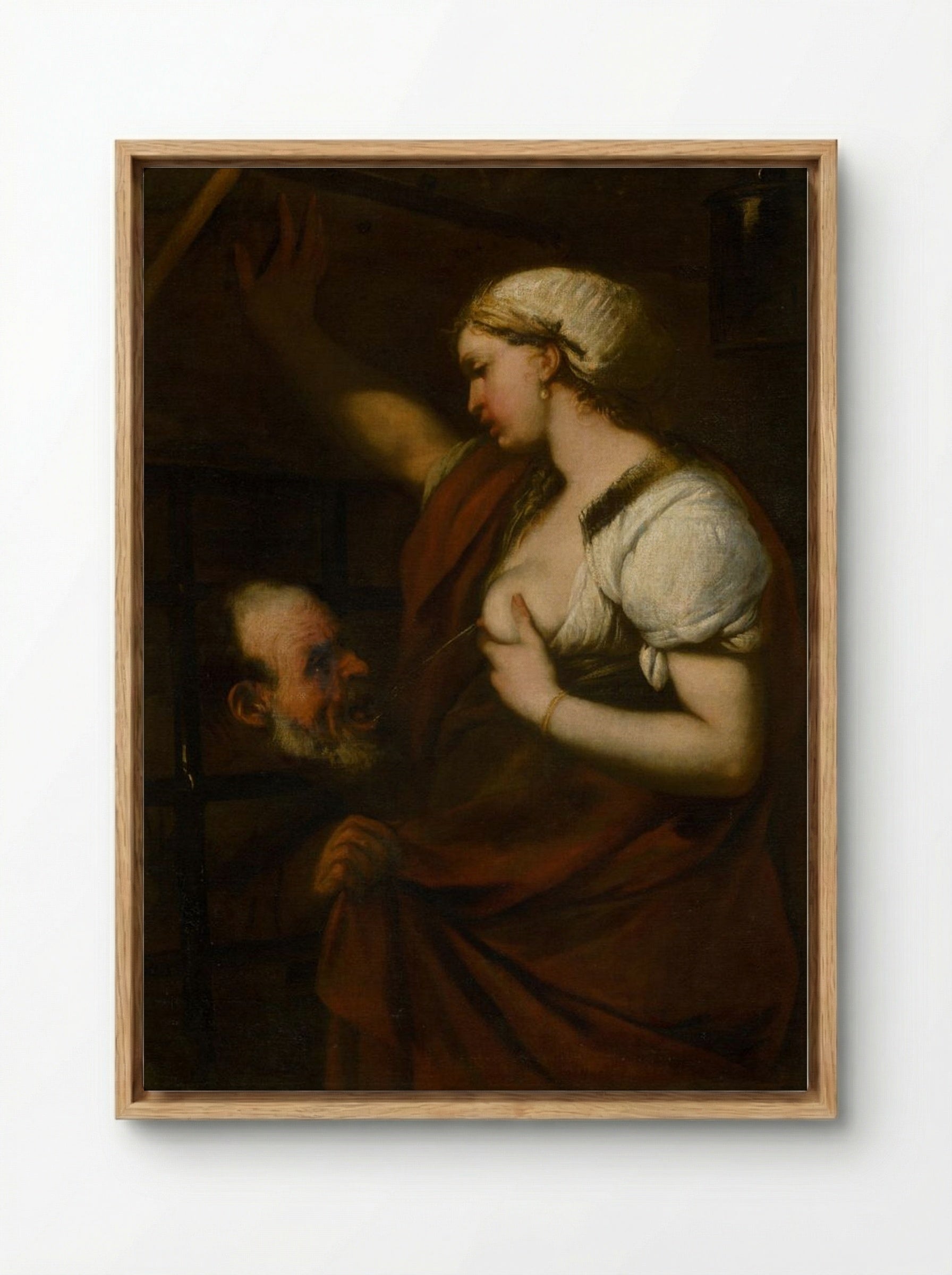 Roman Charity (Cimon and Pero) - Peter Paul Rubens - Framed Canvas Wood