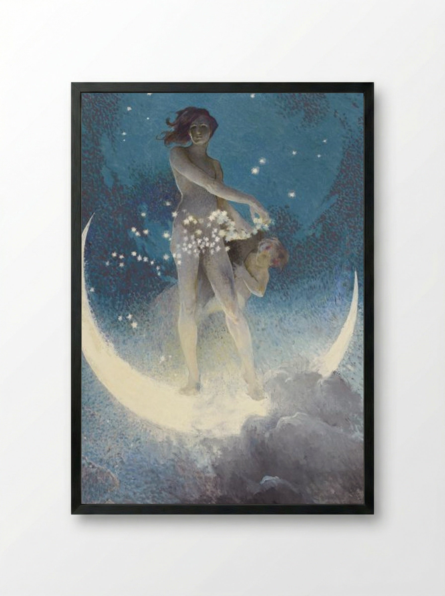 Spring Scattering Stars - Edwin Howland Blashfield - Framed Print Black