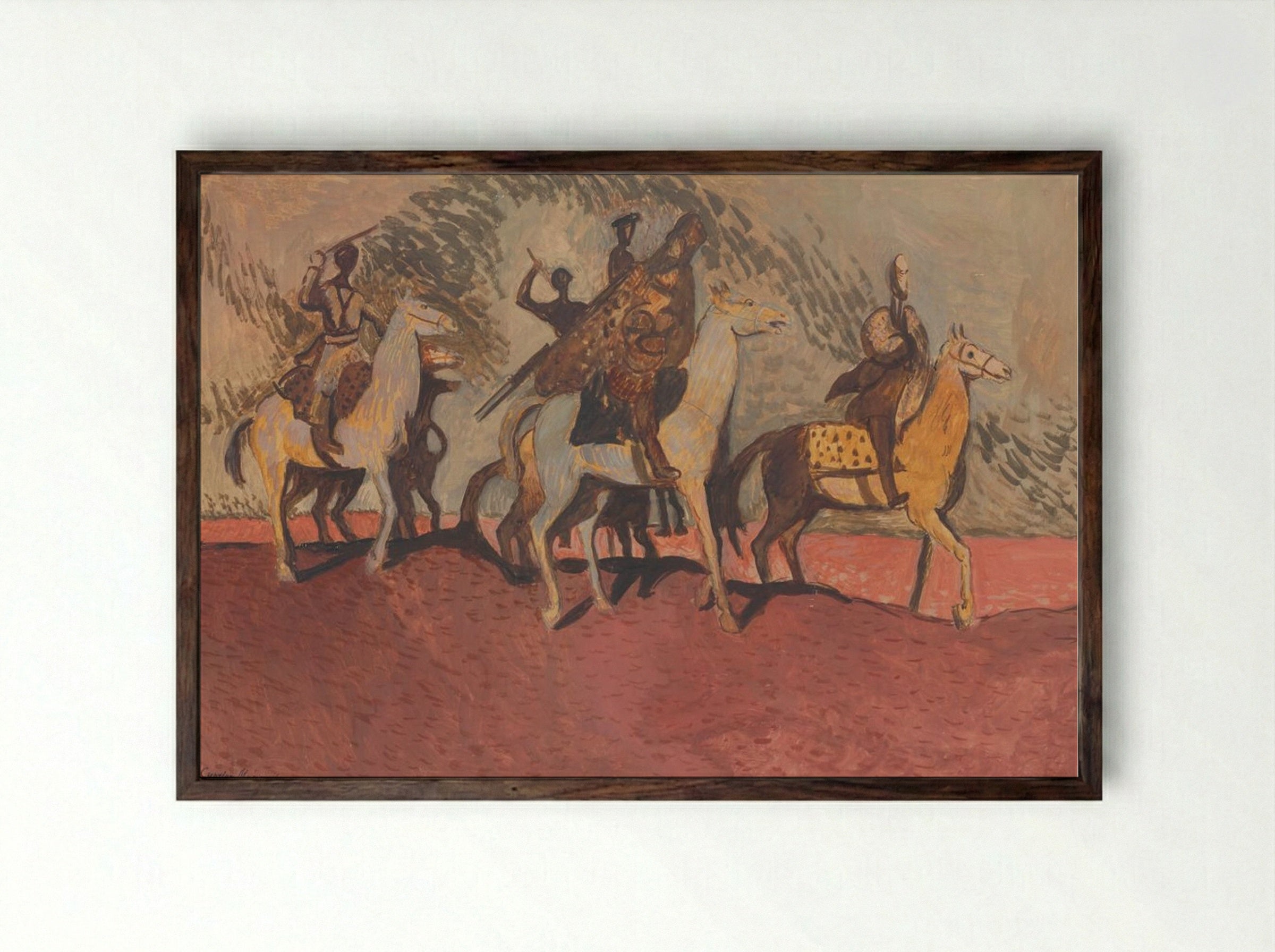 Pink Sand - Cyprián Majerník - Framed Print Dark Wood