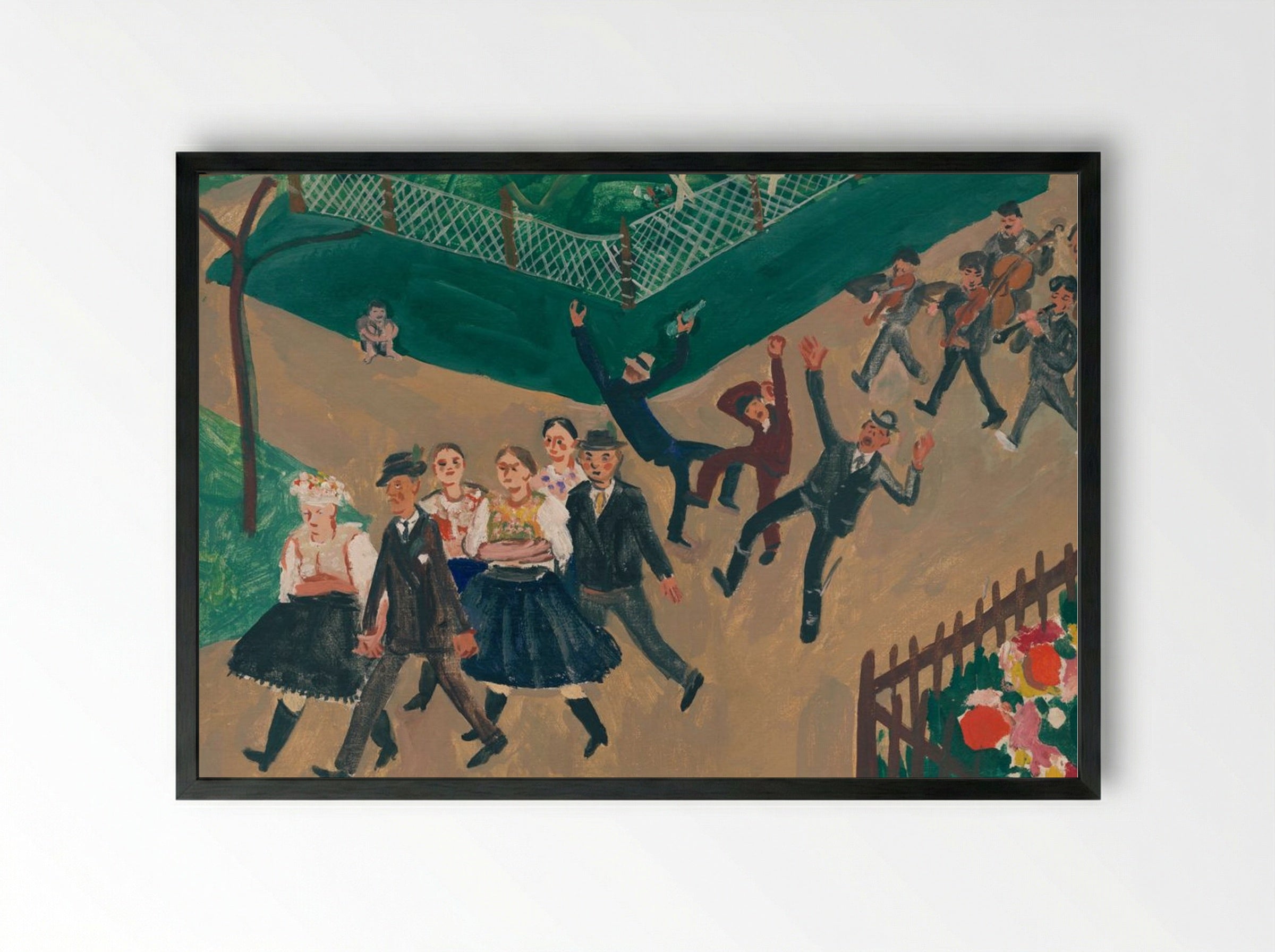 Wedding Procession - Cyprián Majerník - Framed Print Black