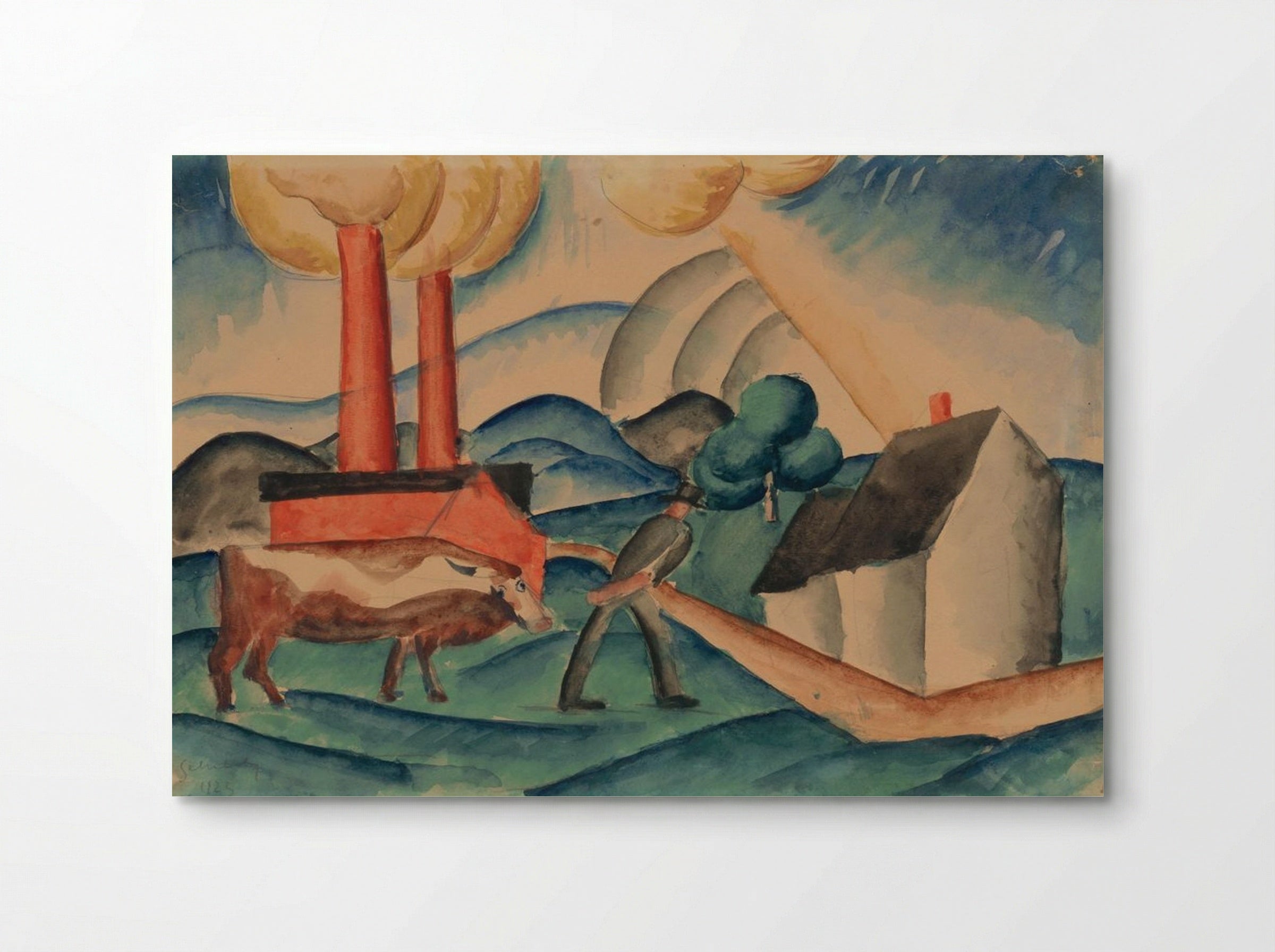 From Pasture - Schiller Geyser - Poster