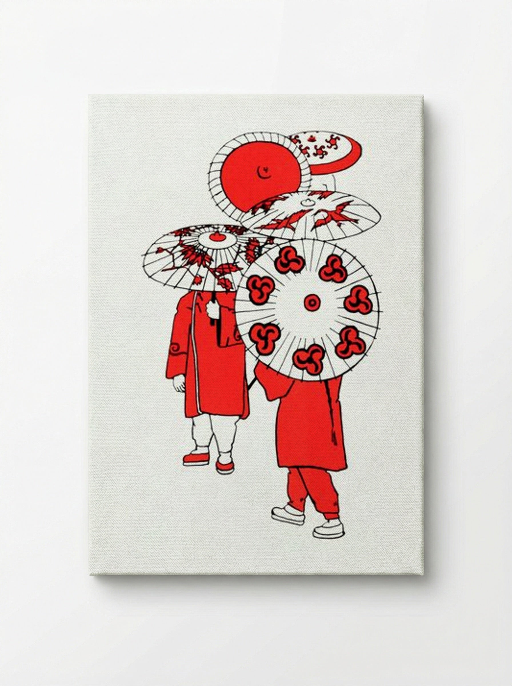 Oriental Umbrellas - Mary Audubon Post - Canvas