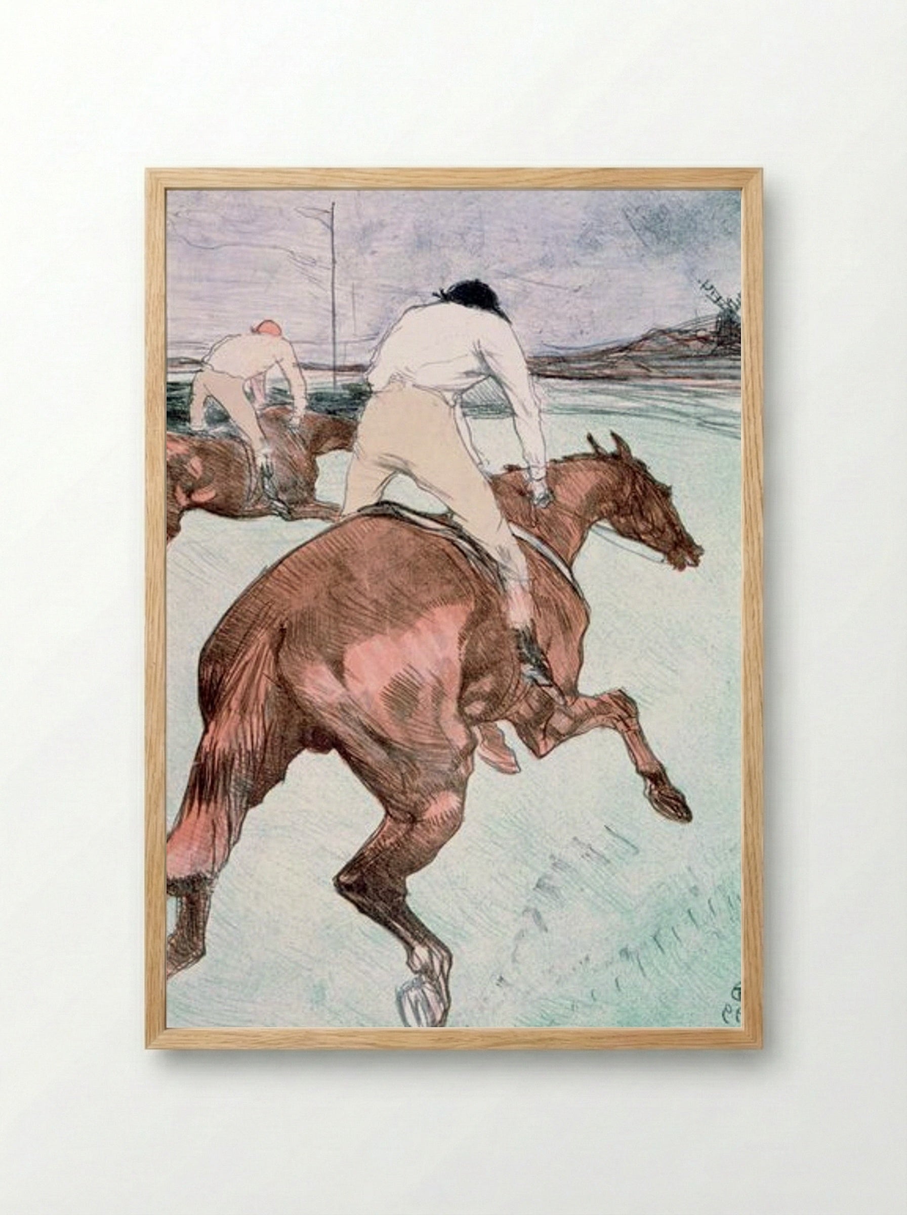 The Jockey - Henri de Toulouse-Lautrec - Framed Print Wood