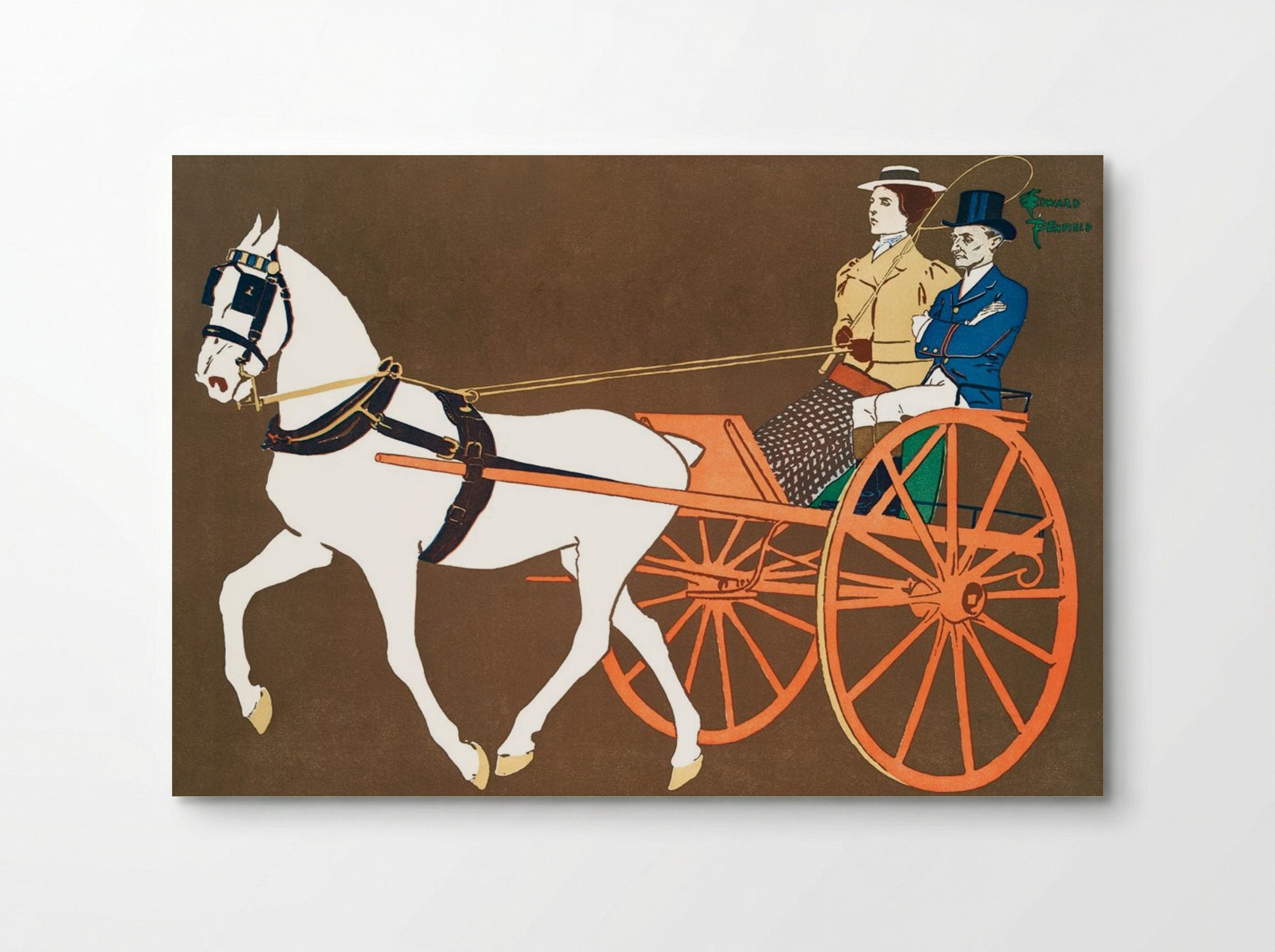 Women in Carriage - Edward Penfield - Poster