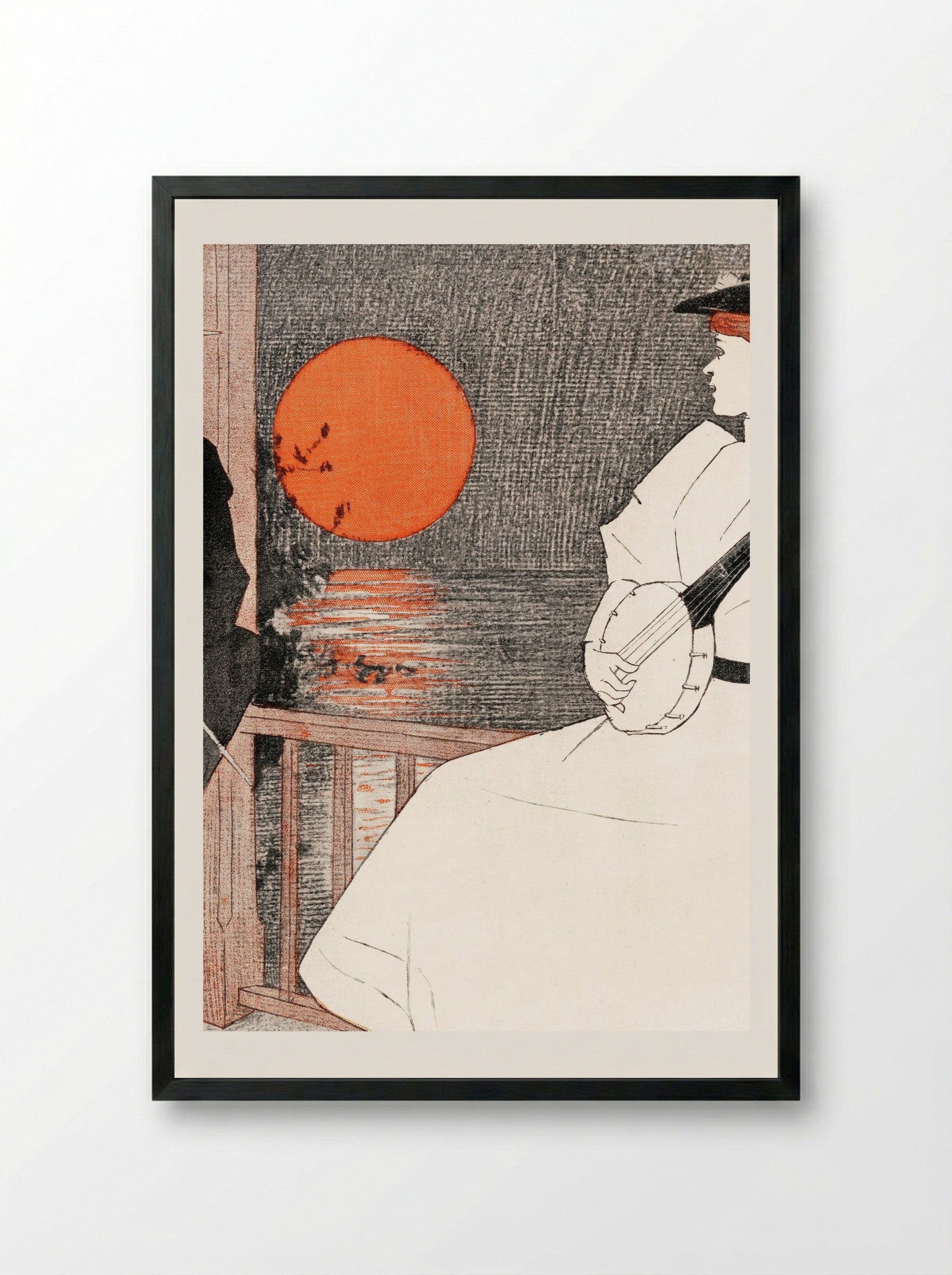 Midsummer Number - Edward Penfield - Framed Print Black