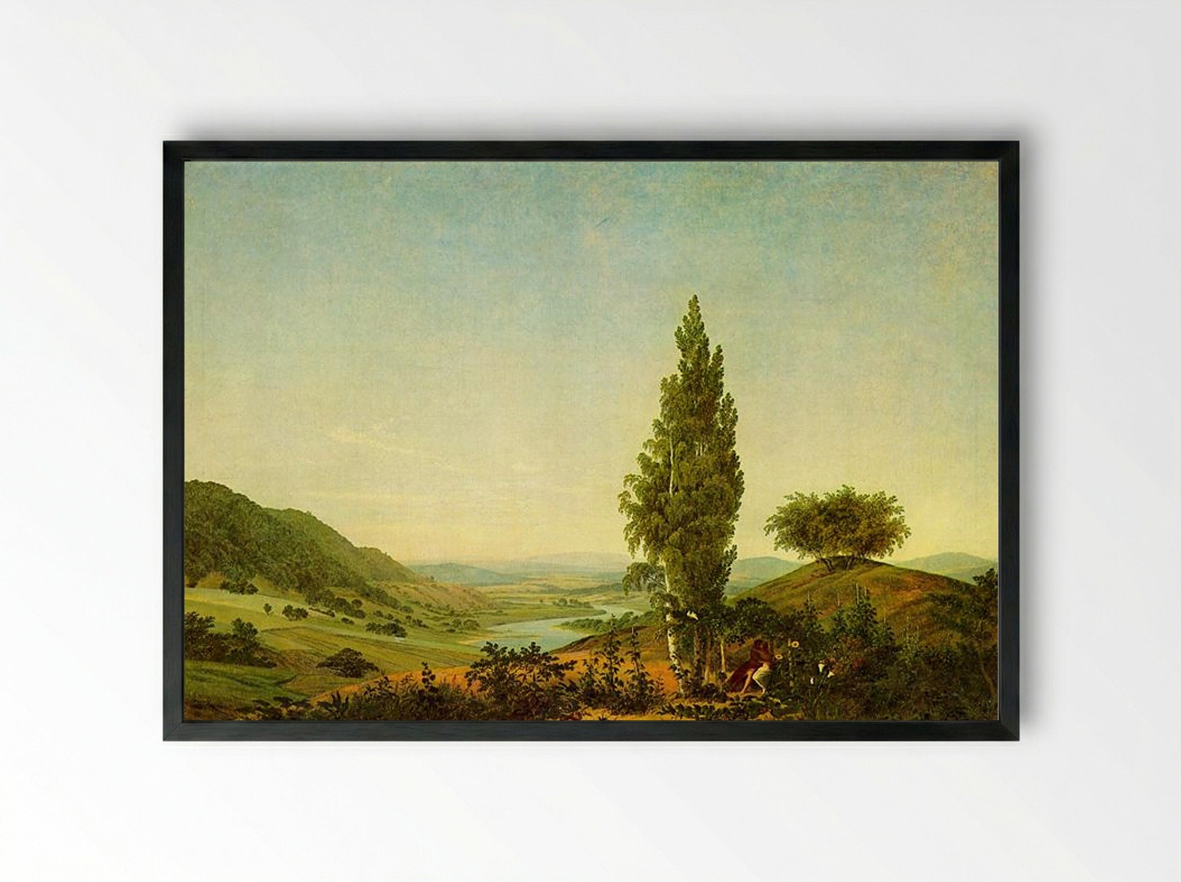 The Summer - Caspar David Friedrich - Framed Print Black