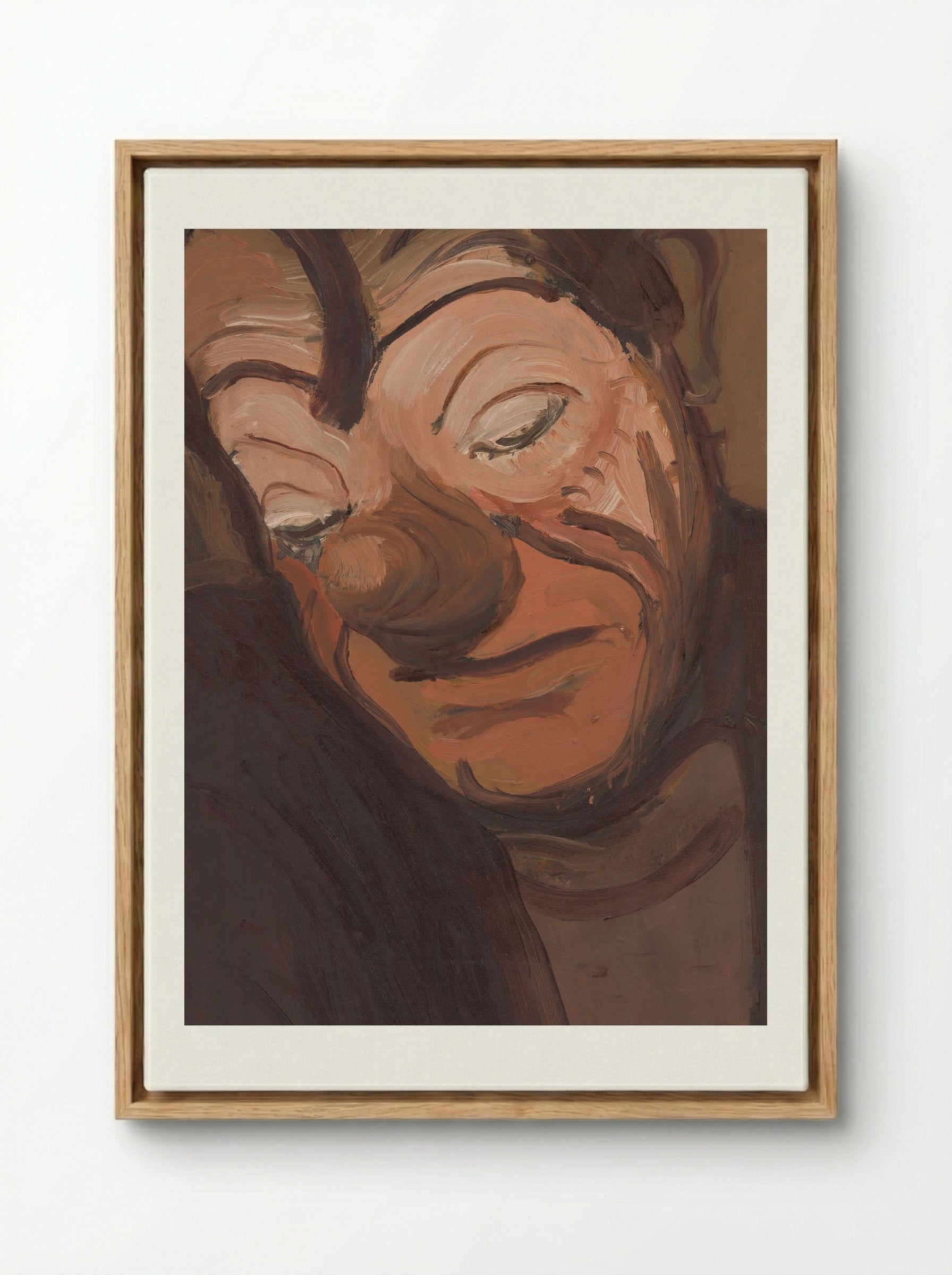 Clown - Cyprián Majerník - Framed Canvas Wood